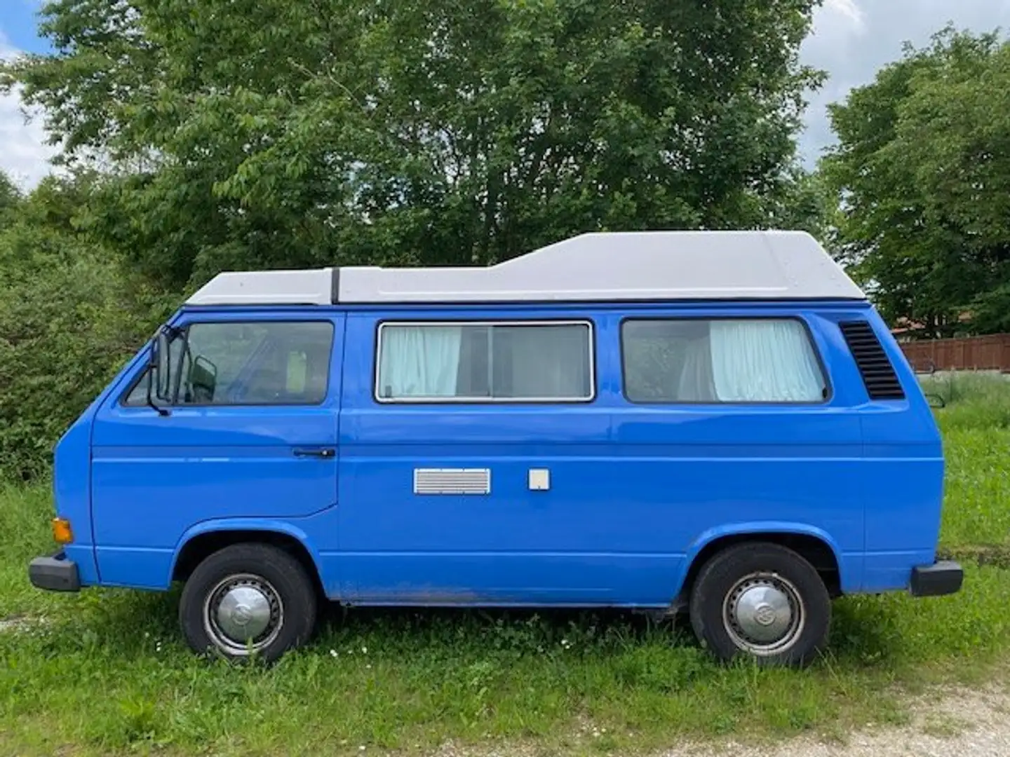 Volkswagen T3 Caravelle Camper Aufstelldach,VERKAUF KUNDENAUFTR Bleu - 2