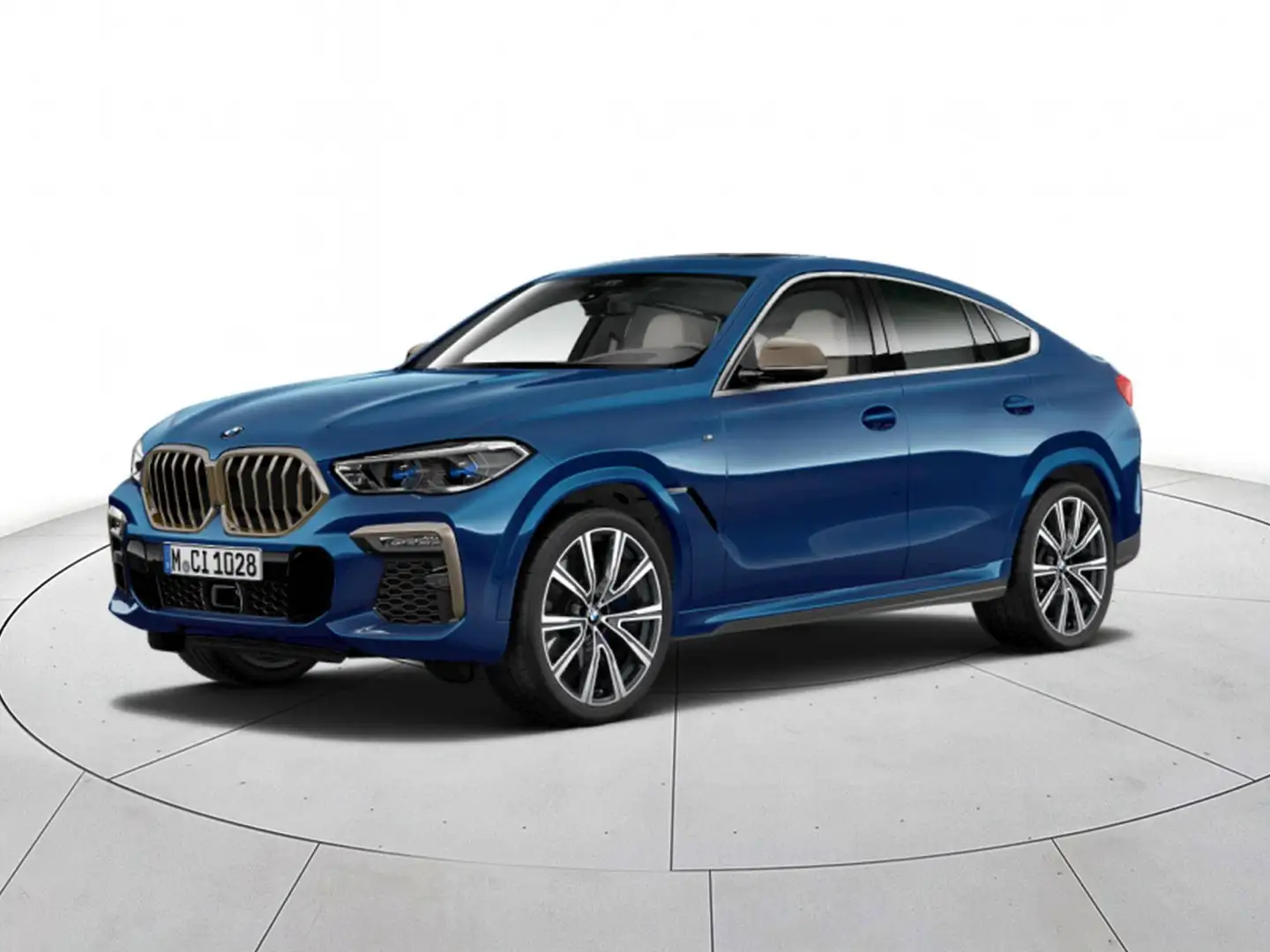 BMW X6 M M50d Bleu - 1