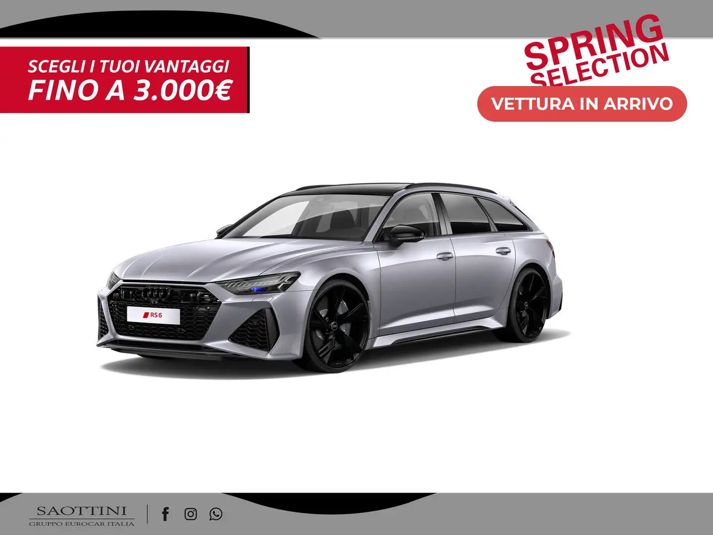 Audi RS6 Avant 4.0 quattro Tiptronic Argento - 1