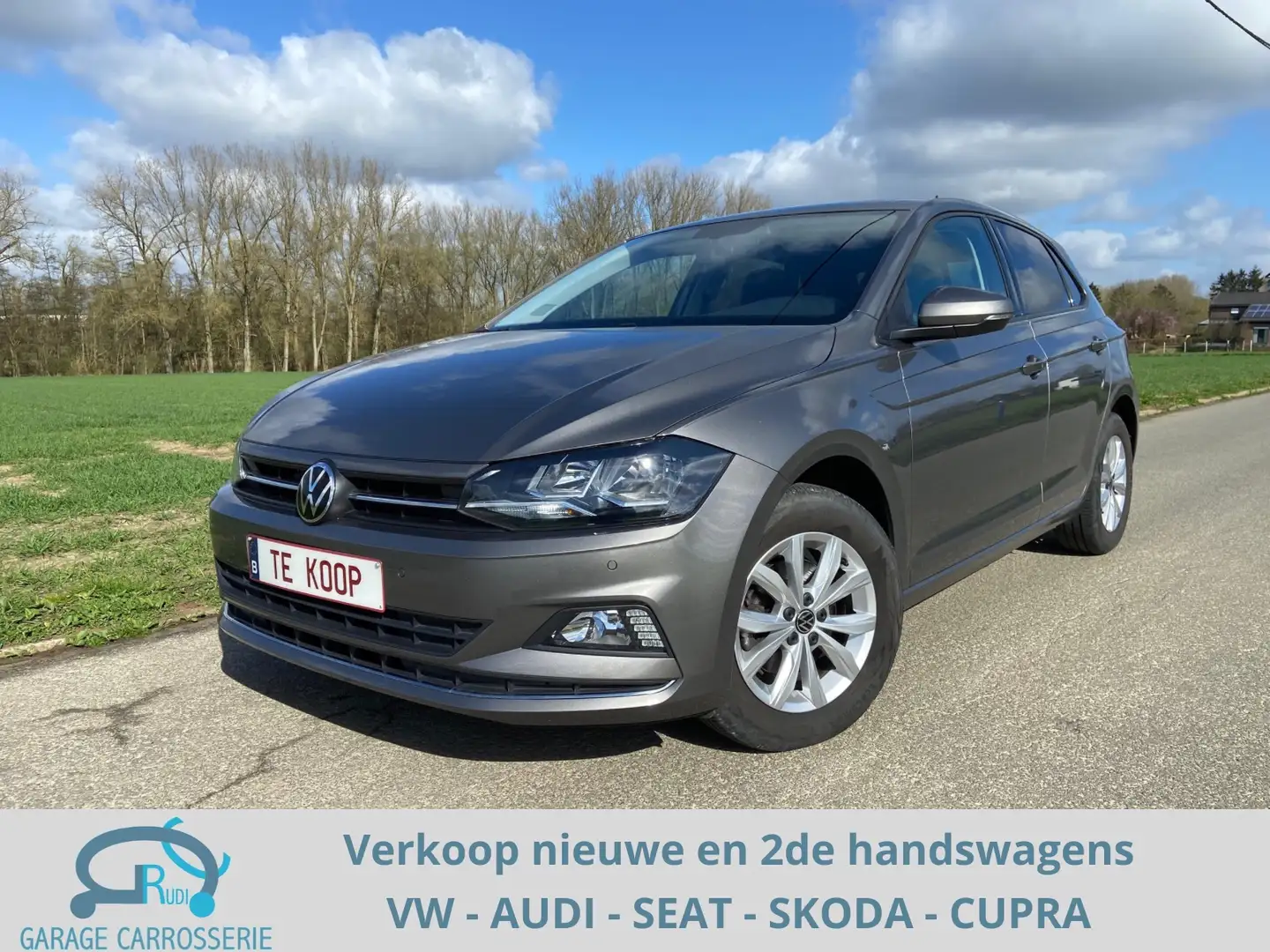 Volkswagen Polo 1.0 TSI Highline 110PK DSG*NAVI VIA APP*PDC*... Gris - 1