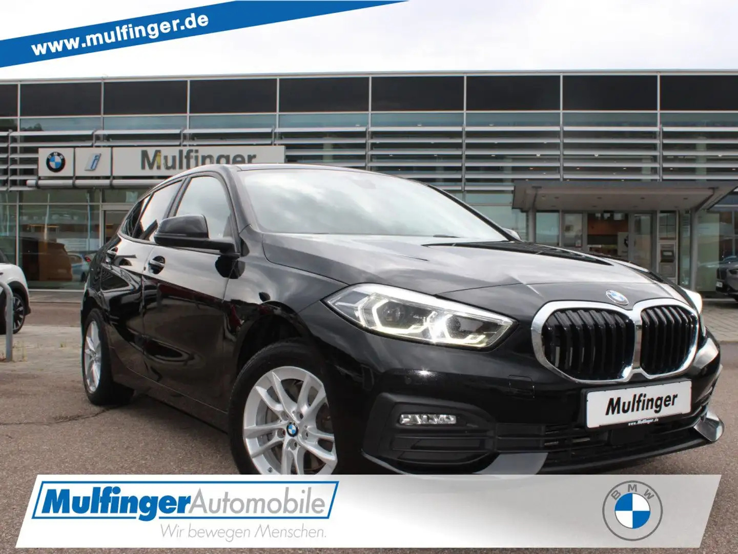 BMW 118 i Aut. LivePro AHK Lenkradh. Kamera DrivAss LED Schwarz - 1