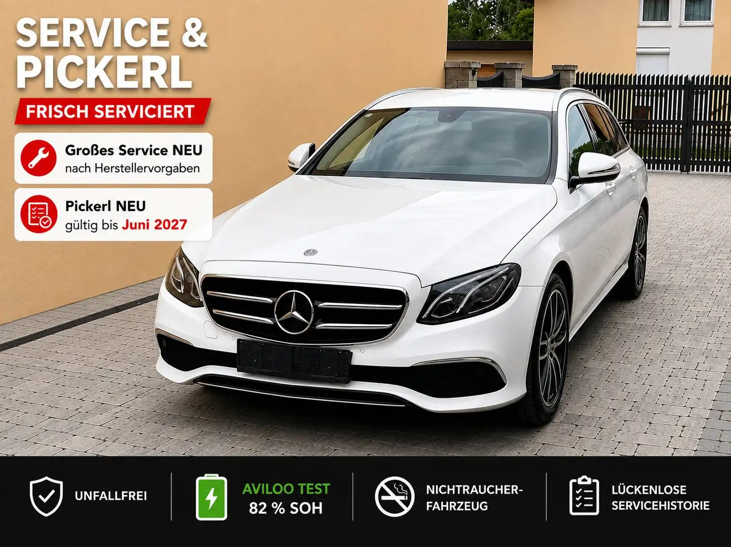 Mercedes-Benz E 300 E 300 de T-Modell Avantgarde Sportstyle Weiß - 1