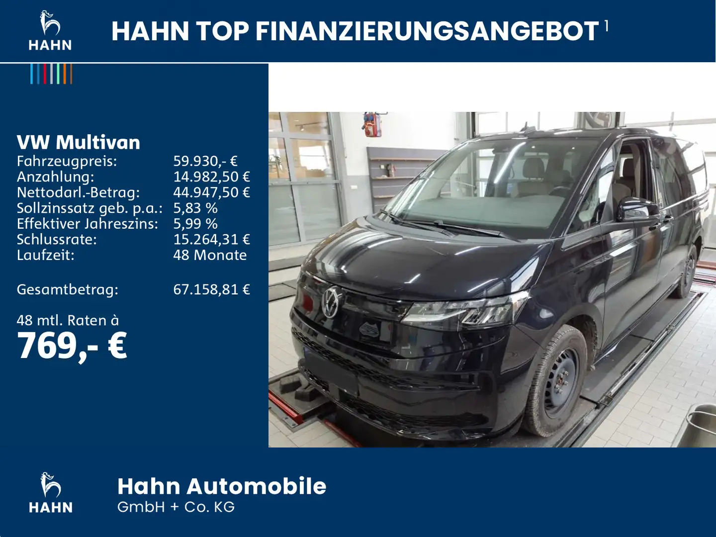 Volkswagen T7 Multivan 2.0TDI DSG Virtuel Keyless Entry LED CA Schwarz - 2