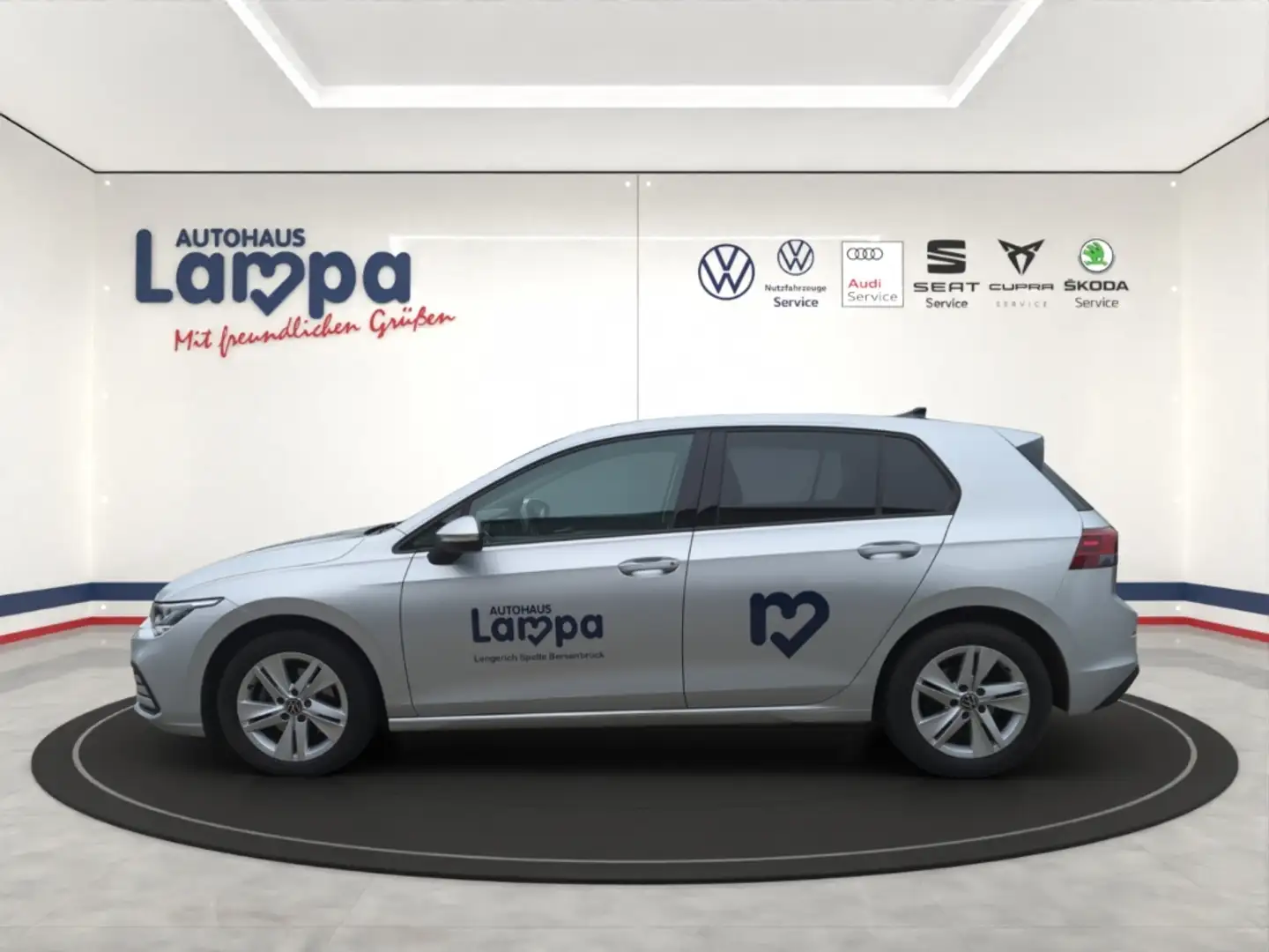 Volkswagen Golf VIII Life 2.0 TDI DSG NAV,MFK,SHZ,MFL,ACC,DAB+,LED Silber - 2