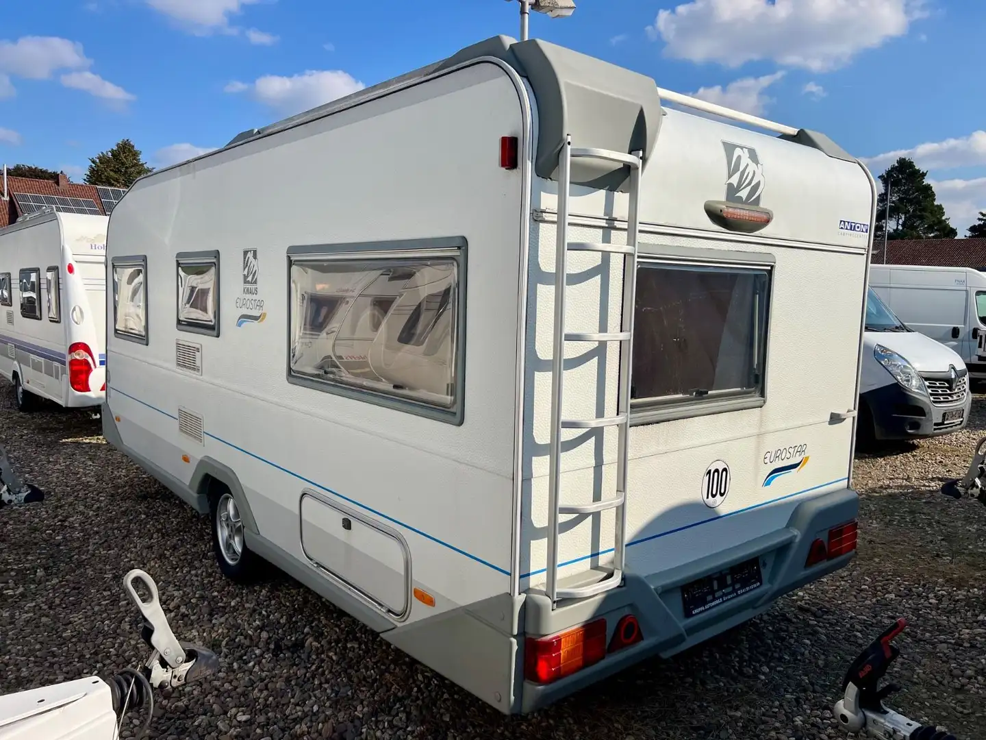 Knaus 495 TF Eurostar Klima Mover Bett Dusche Markise Weiß - 1