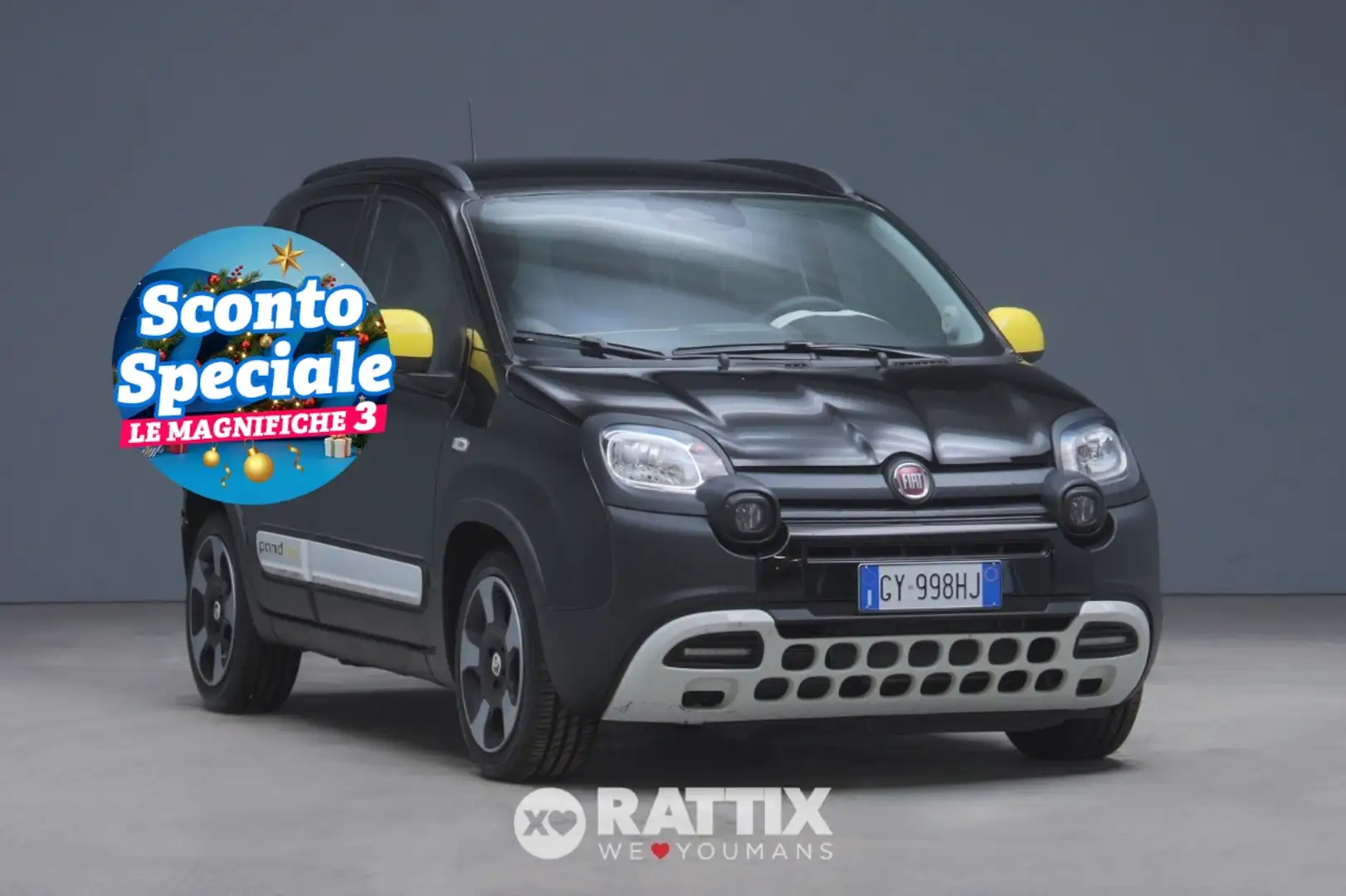 Fiat Panda Pandina 1.0 Firefly Hybrid 70CV Cross Noir - 1
