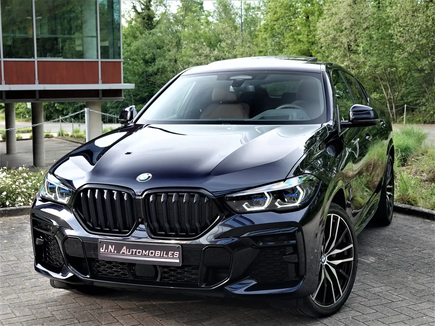 BMW X6 M40i/LASER/ICONIC GLOW/PANO/22 ! Blu/Azzurro - 2