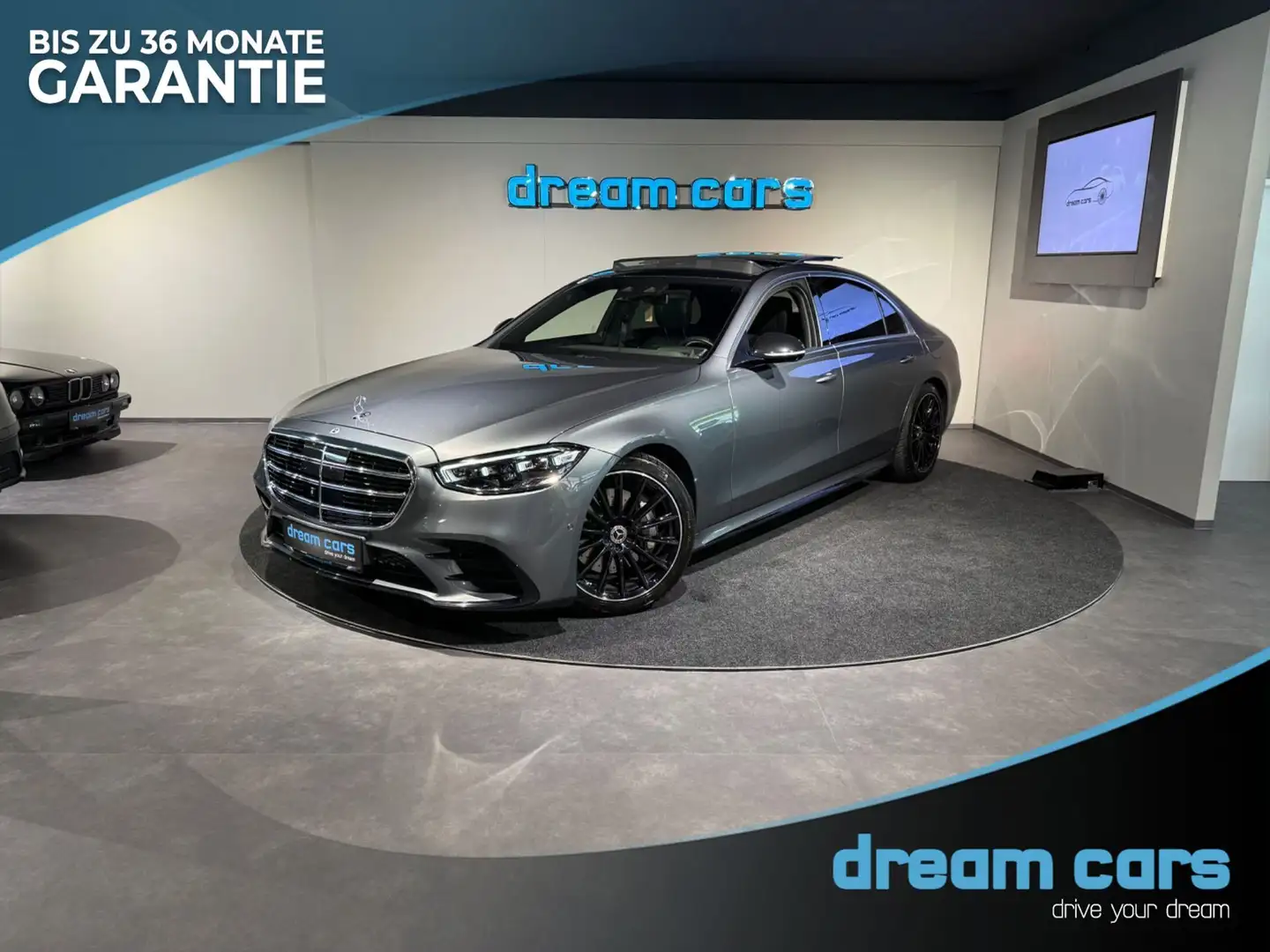 Mercedes-Benz S 580 e / Hybrid / AMG Line lang / MWST. / Burmester / Сірий - 1