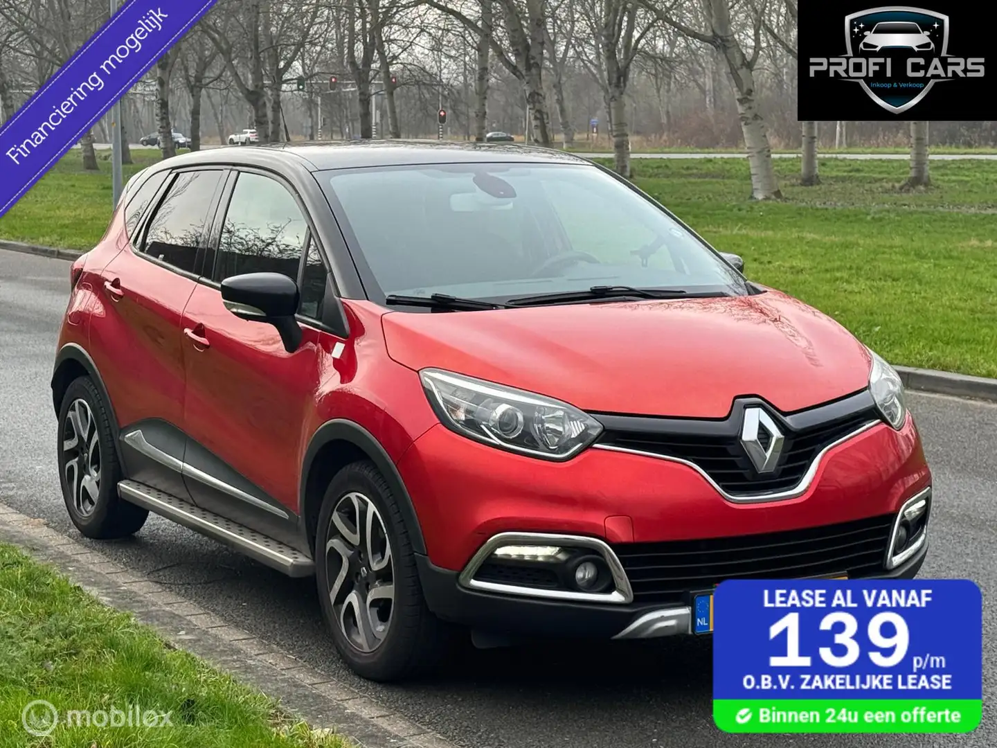Renault Captur 0.9 TCe Helly Hansen Navi Airco Rouge - 1