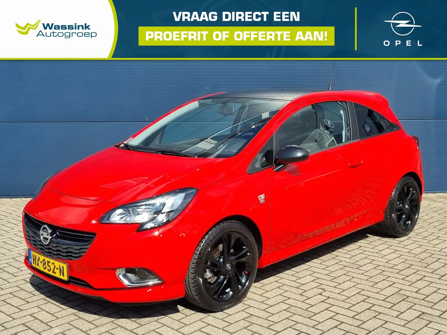 Opel Corsa 1.0 Turbo 90pk 3-Deurs OPC Line | Cruise Control | Rood - 1