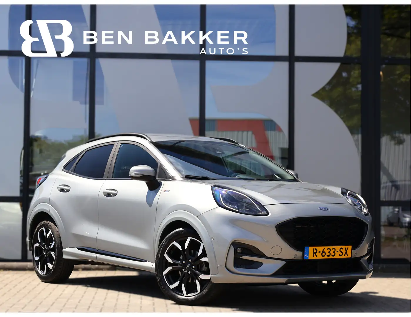 Ford Puma 1.0 EB ST-Line X Automaat *B&O*Navi*Cam*Cruise*Cli Grijs - 1