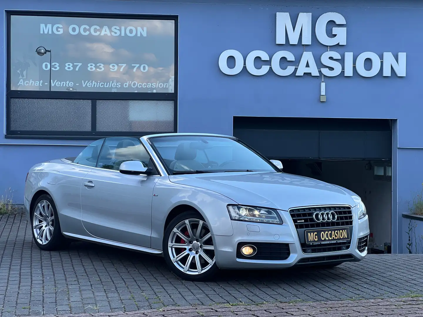 Audi A5 Cabriolet 2.0TFSI 211 Quattro AmbitionLuxe Stronic Gris - 1