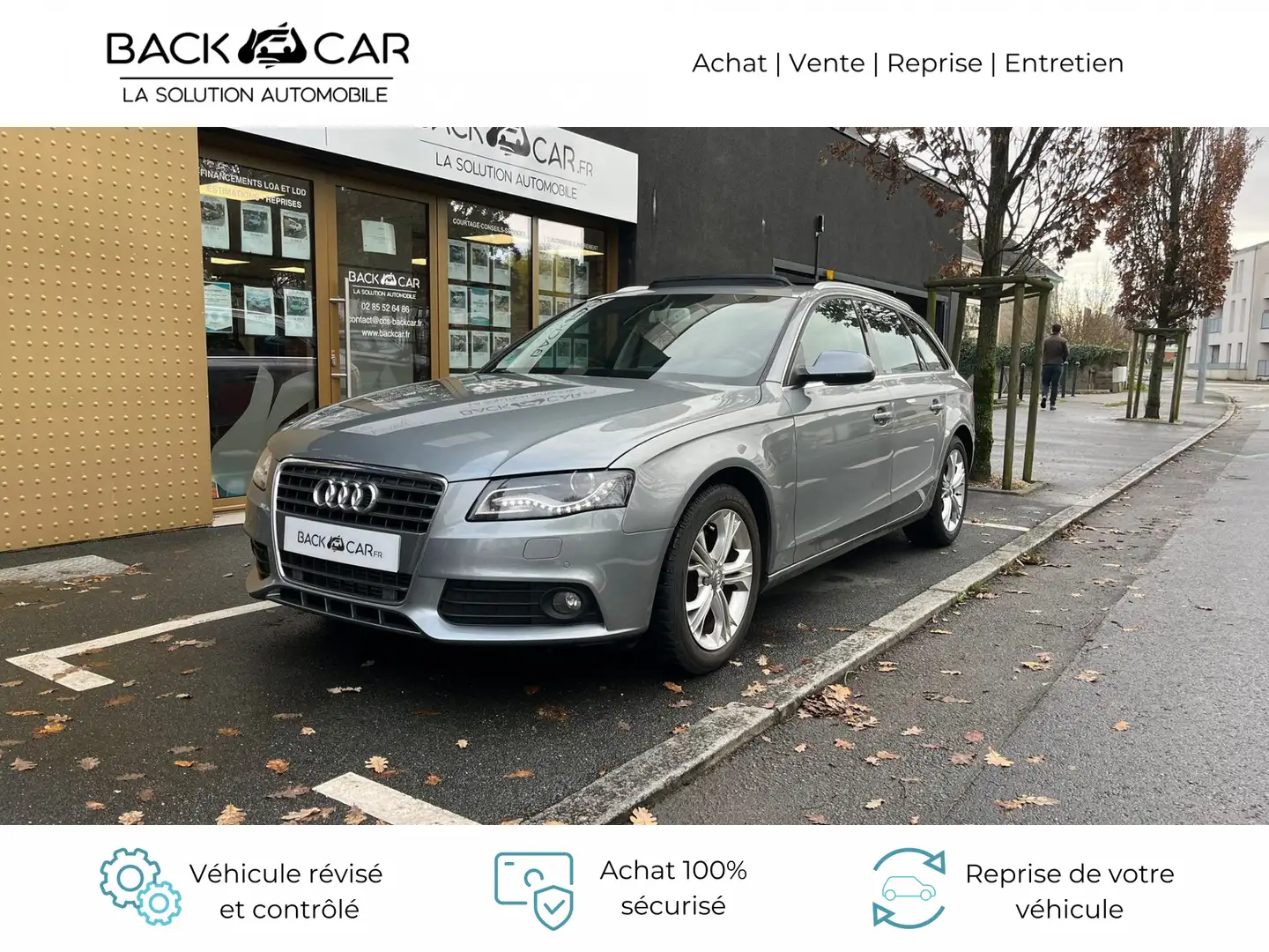 Audi A4 2.0 TDI 143 DPF Ambiente Multitronic A Gris - 1