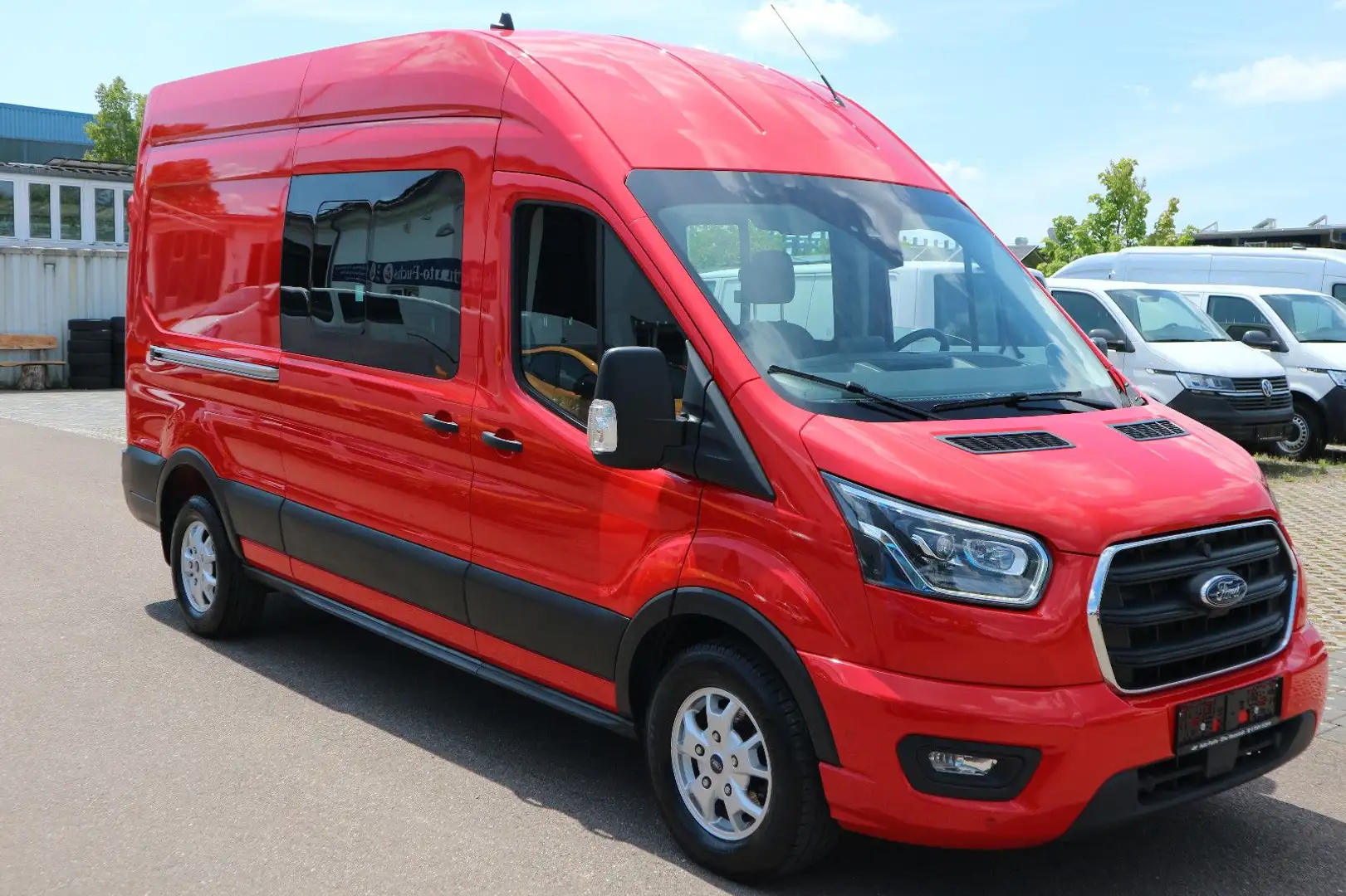 Ford Transit Mixto Limited Doka 350 L3H3 6-Sitzer Czerwony - 2