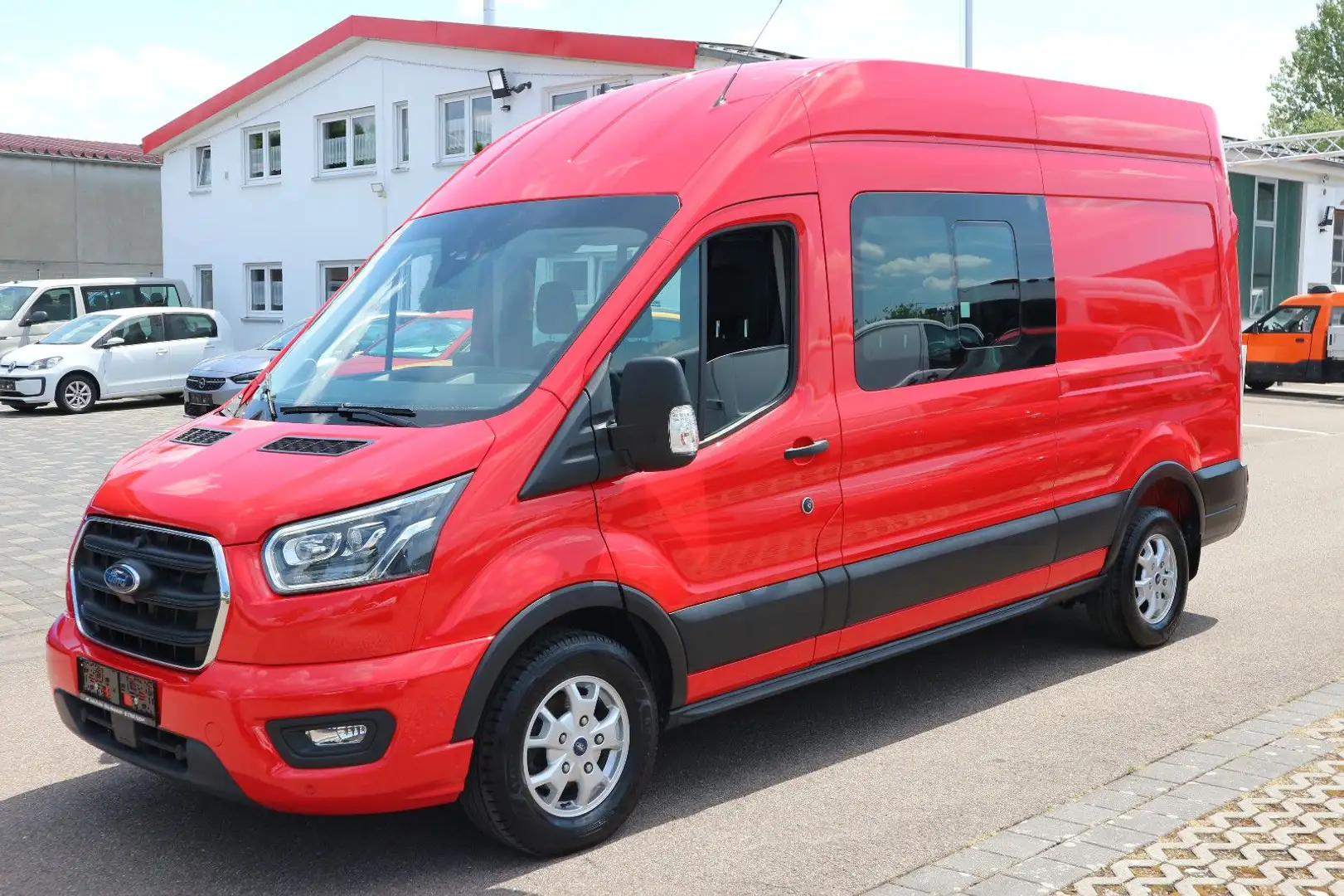 Ford Transit Mixto Limited Doka 350 L3H3 6-Sitzer Czerwony - 1