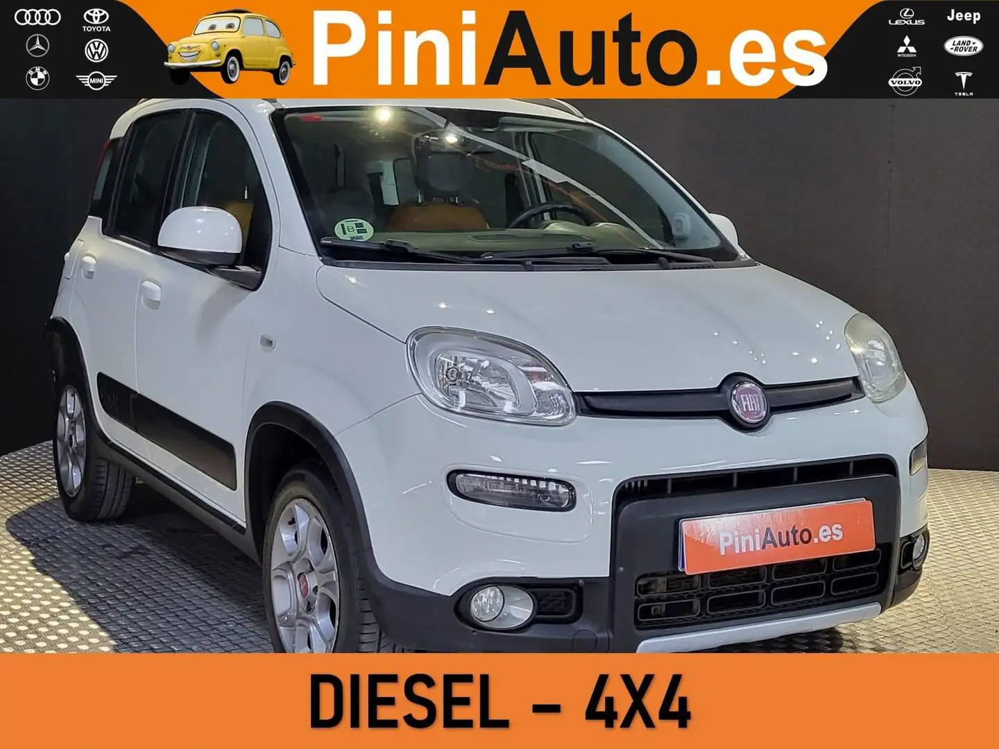Fiat Panda 1.3 75cv Diésel 4x4 E5+ Wit - 1