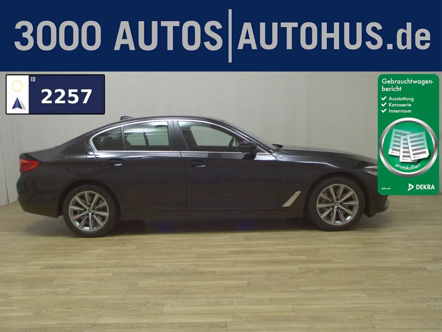 BMW 530 dA Leder Komfortsitze Navi LED+ Memory 4xSHZ Noir - 1