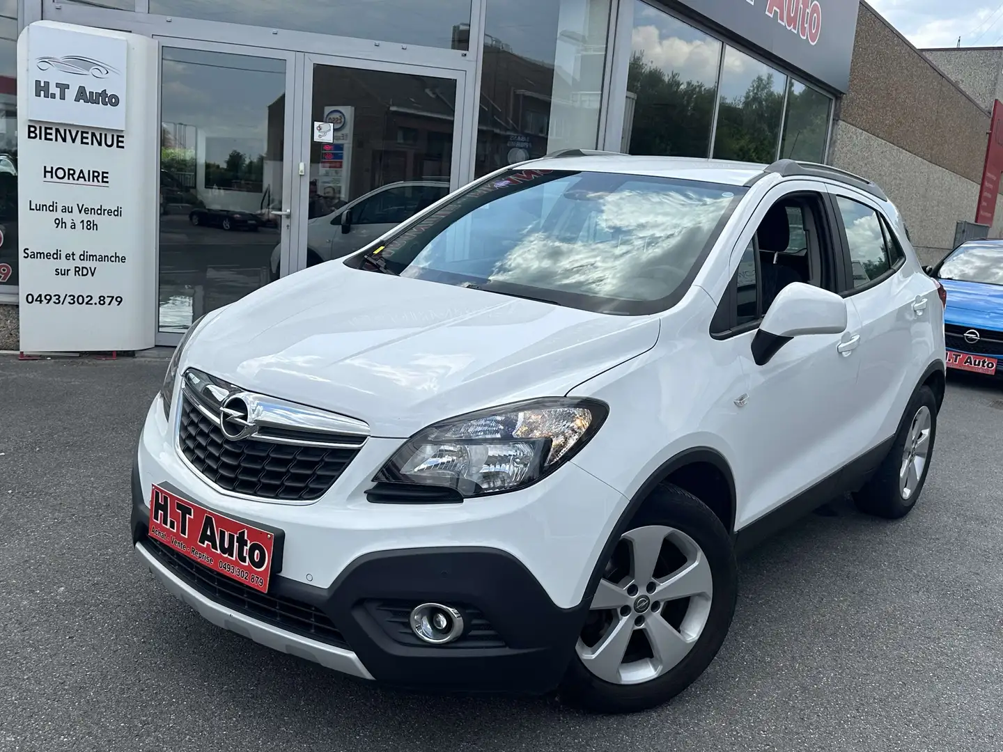 Opel Mokka 1.6i 4x2 Enjoy/Airco/Gps/Essence/Euro6b Weiß - 1