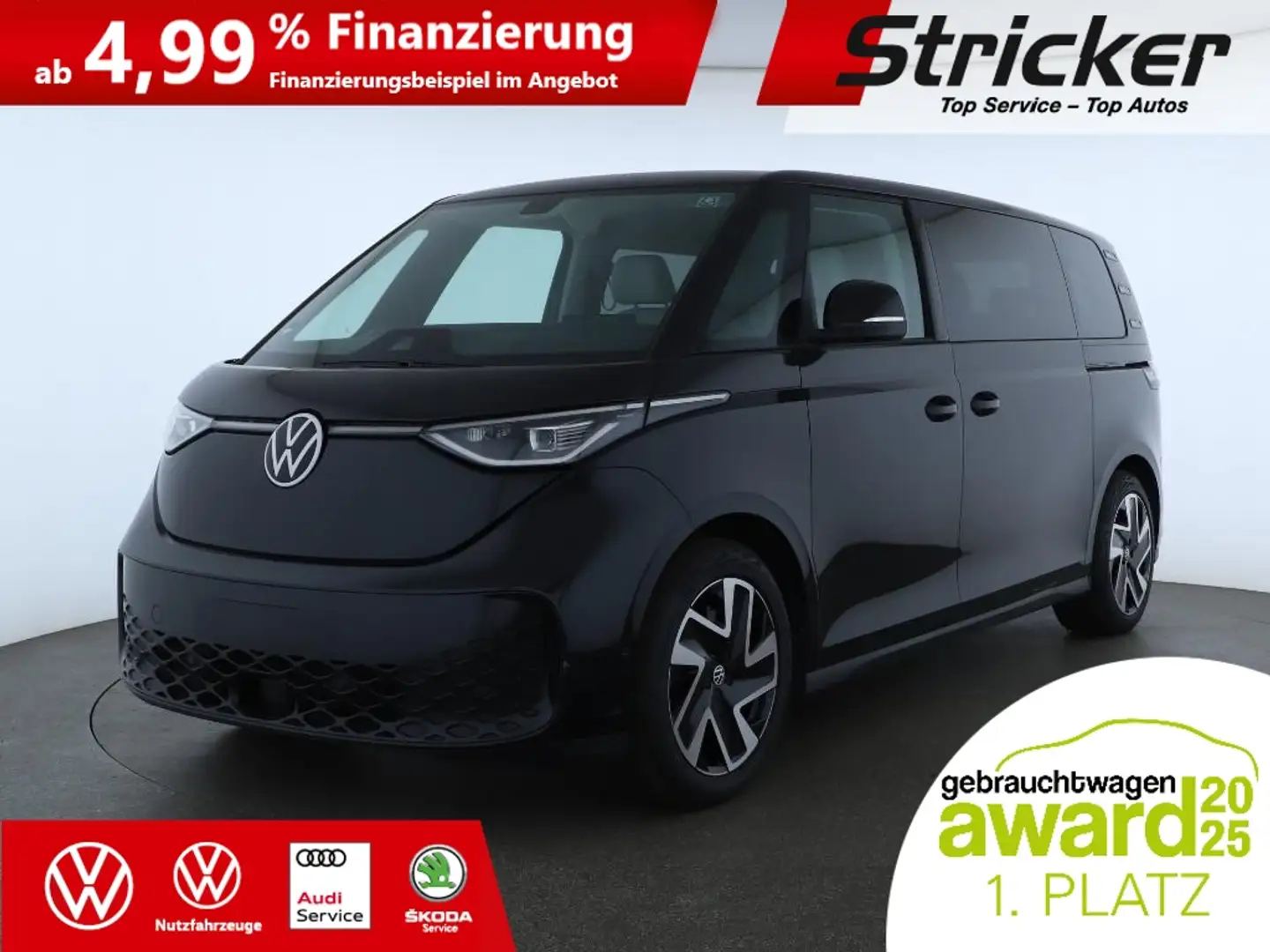 Volkswagen ID. Buzz Pro LR 210/86 679,-ohne Anzahlung 7-Sitzer IQ.Lig Schwarz - 2