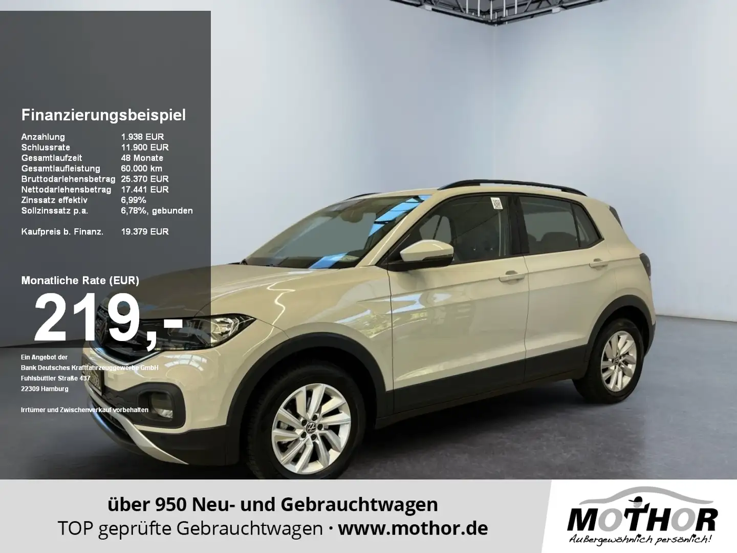 Volkswagen T-Cross Life 1.0 TSI Anhängerkupplung Klima Grau - 1