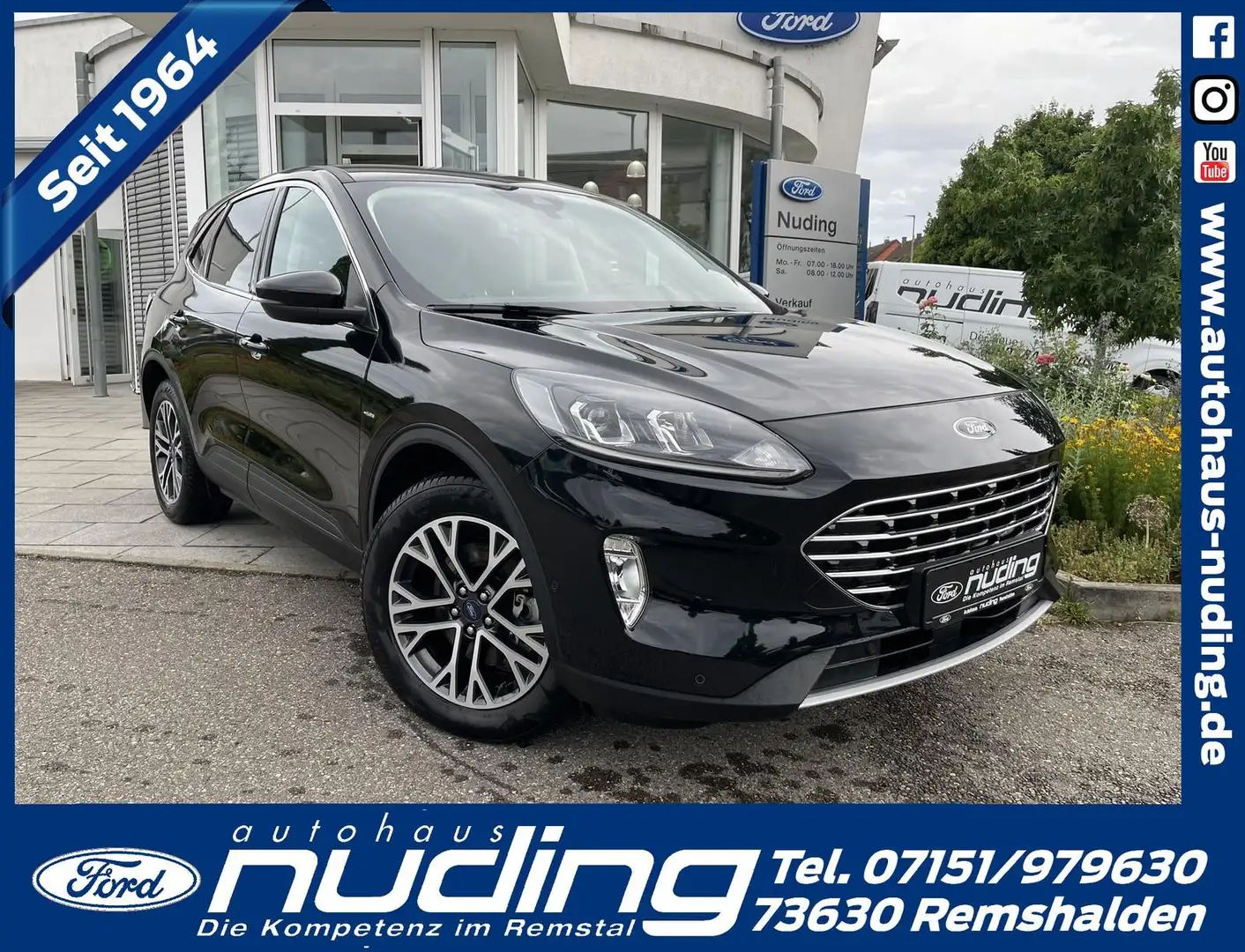 Ford Kuga 2.5 Duratec PHEV Titanium ACC/RFK/Navi Noir - 1
