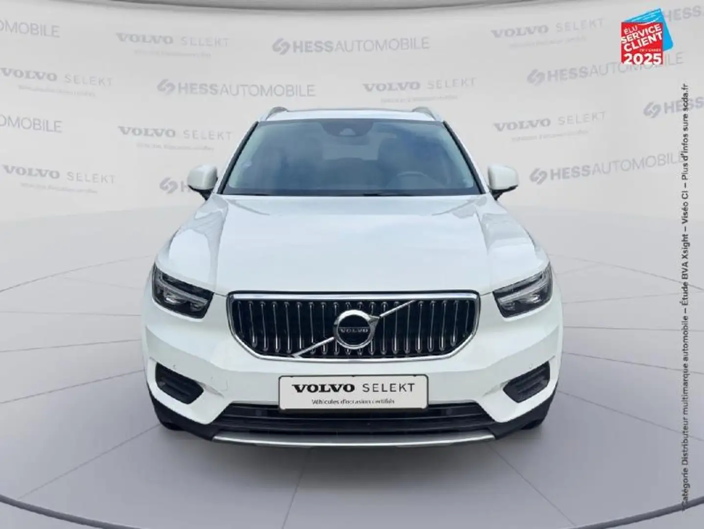 Volvo XC40 T5 Recharge 180 + 82ch Inscription Luxe DCT 7 Touvrant Sieges chauf/cuir Volant chauf GPS Camer Blanco - 2