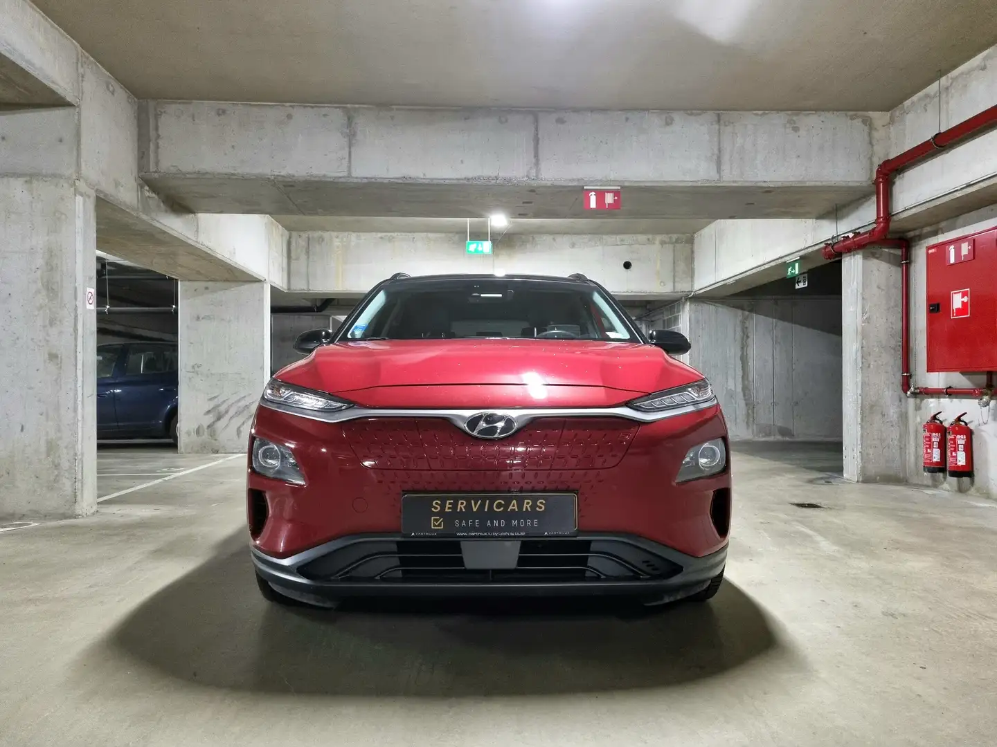 Hyundai KONA 64 kWh Sky - Garantie! Low Kilometrage Rouge - 1