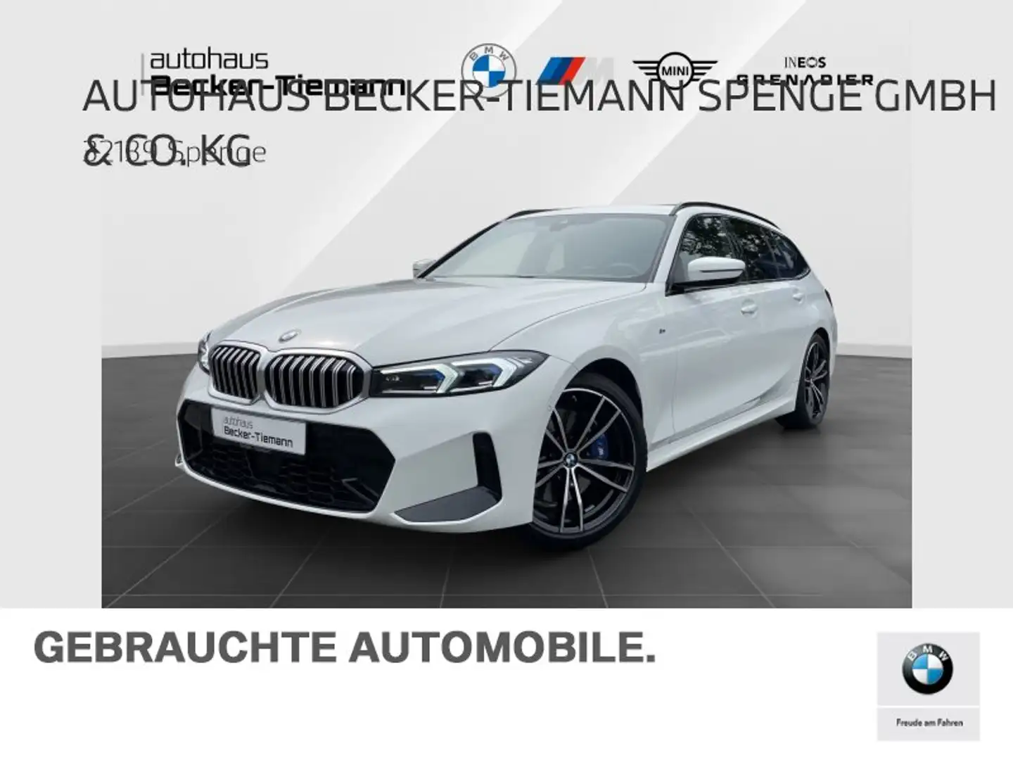 BMW 330 i Touring*M SPORT*WIDESCREEN*19 ZOLL*AHK*ACC*H+K Weiß - 1