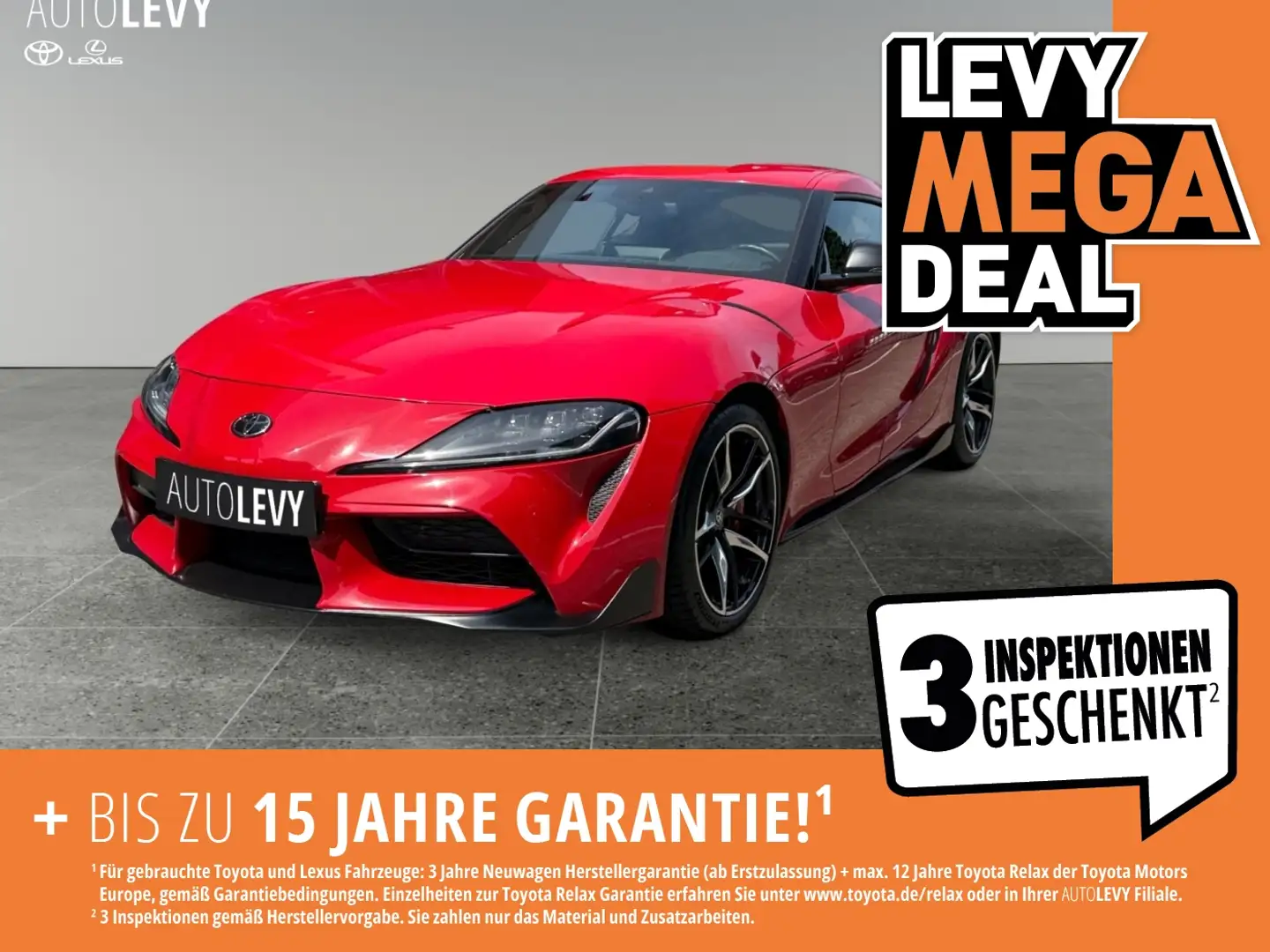 Toyota Supra 3.0 Legend GR +Premium Paket+HUD+JBL+Navi+ Rot - 1