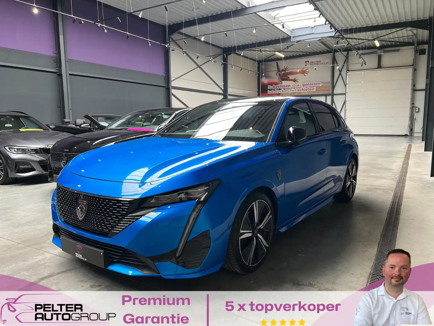 Peugeot 308 1.5BlueHDi GT-Line Automaat Pano Dak GPS FULL! Blauw - 1