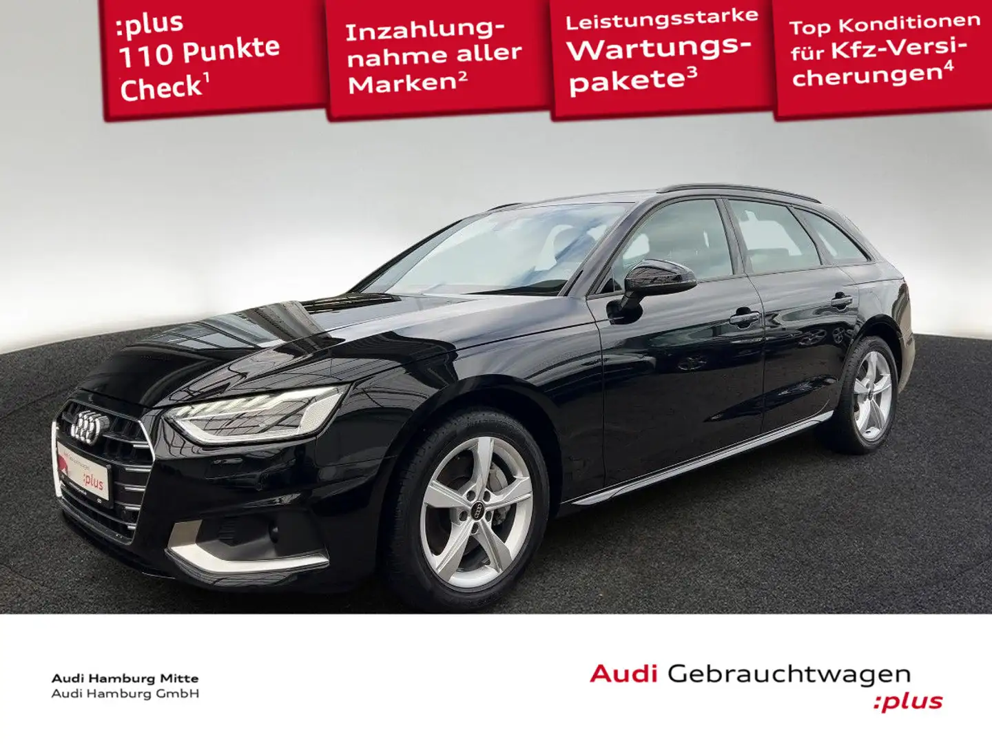 Audi A4 40 TDI advanced  S tronic Navi Matrix K Schwarz - 1