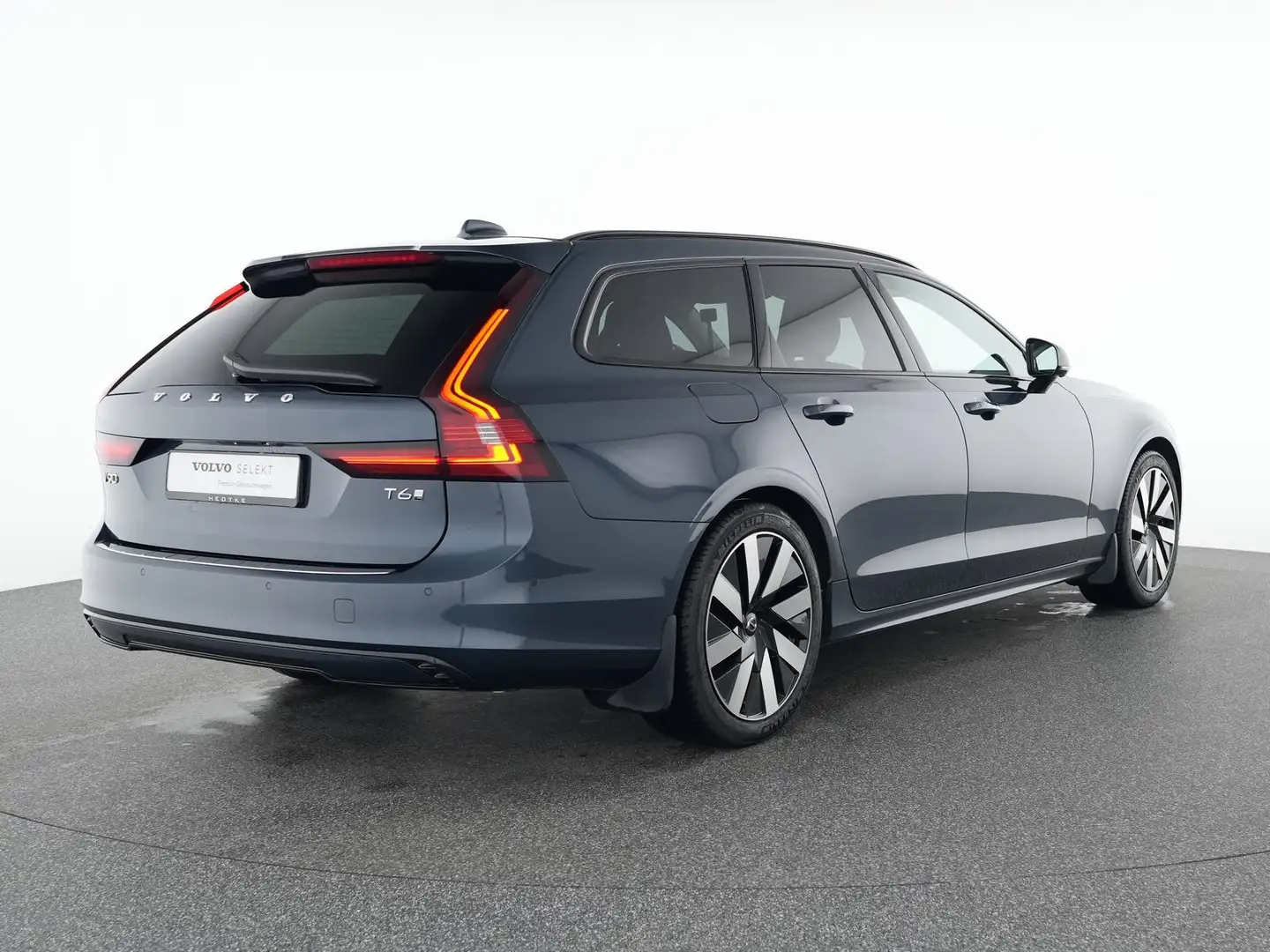 Volvo V90 T6 Recharge AWD Plus Dark 19"+360° Bleu - 2