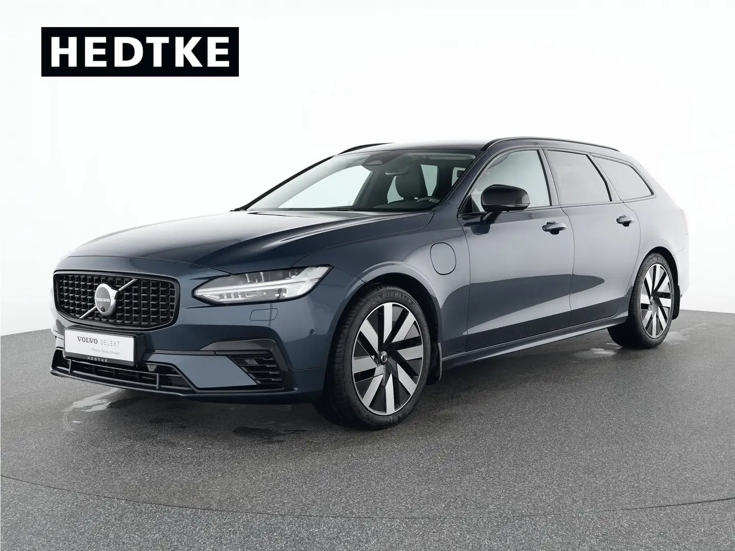 Volvo V90 T6 Recharge AWD Plus Dark 19"+360° Bleu - 1