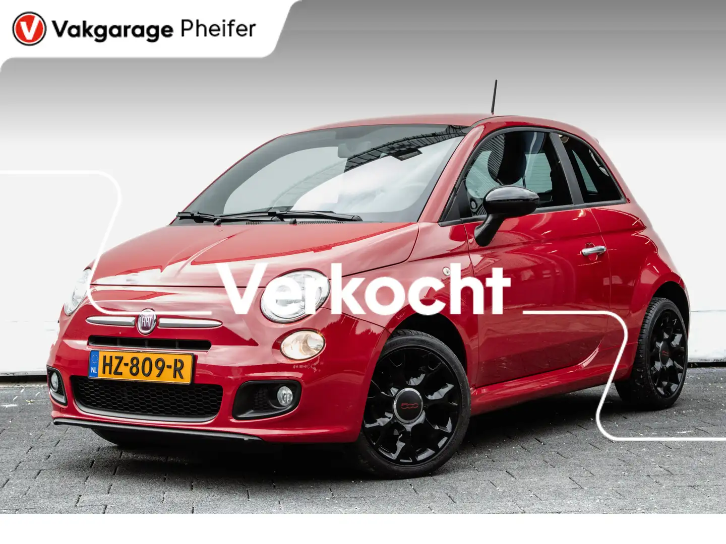 Fiat 500 1.2 500S Sport/ Full map navigatie/ Airco/ Sportst Rojo - 1