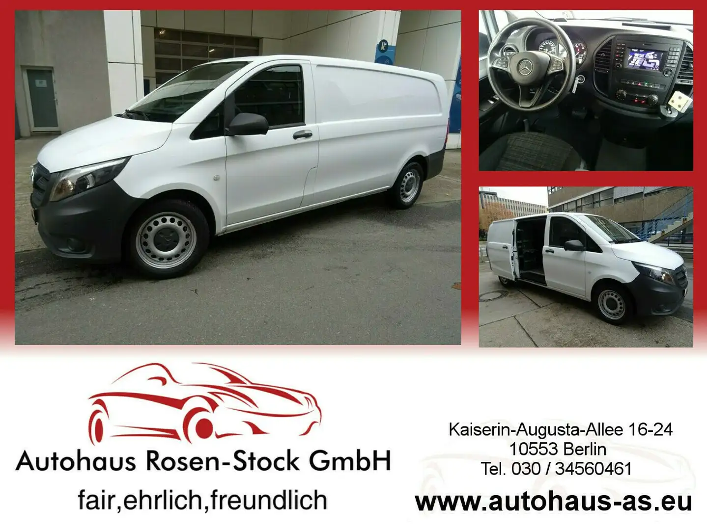 Mercedes-Benz Vito Kasten 114 extra lang 4x4 Transporter CDI Automati Weiß - 1