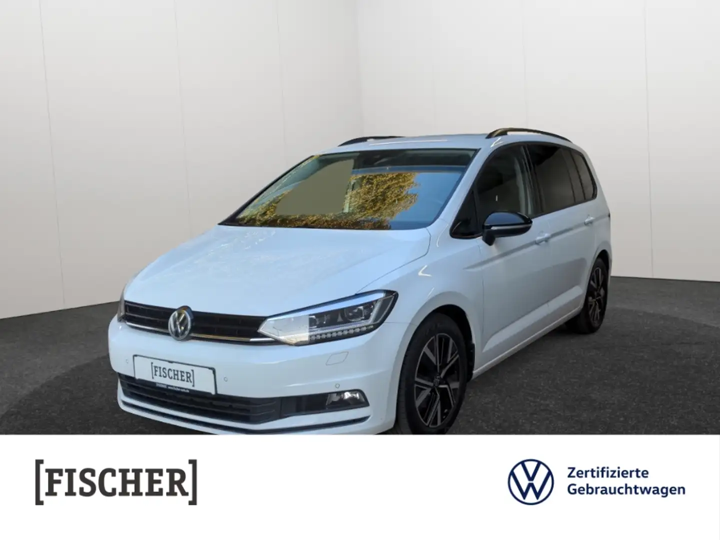 Volkswagen Touran 2.0TDI DSG Highline LED AHK Navi Rear View ACC Blanc - 1