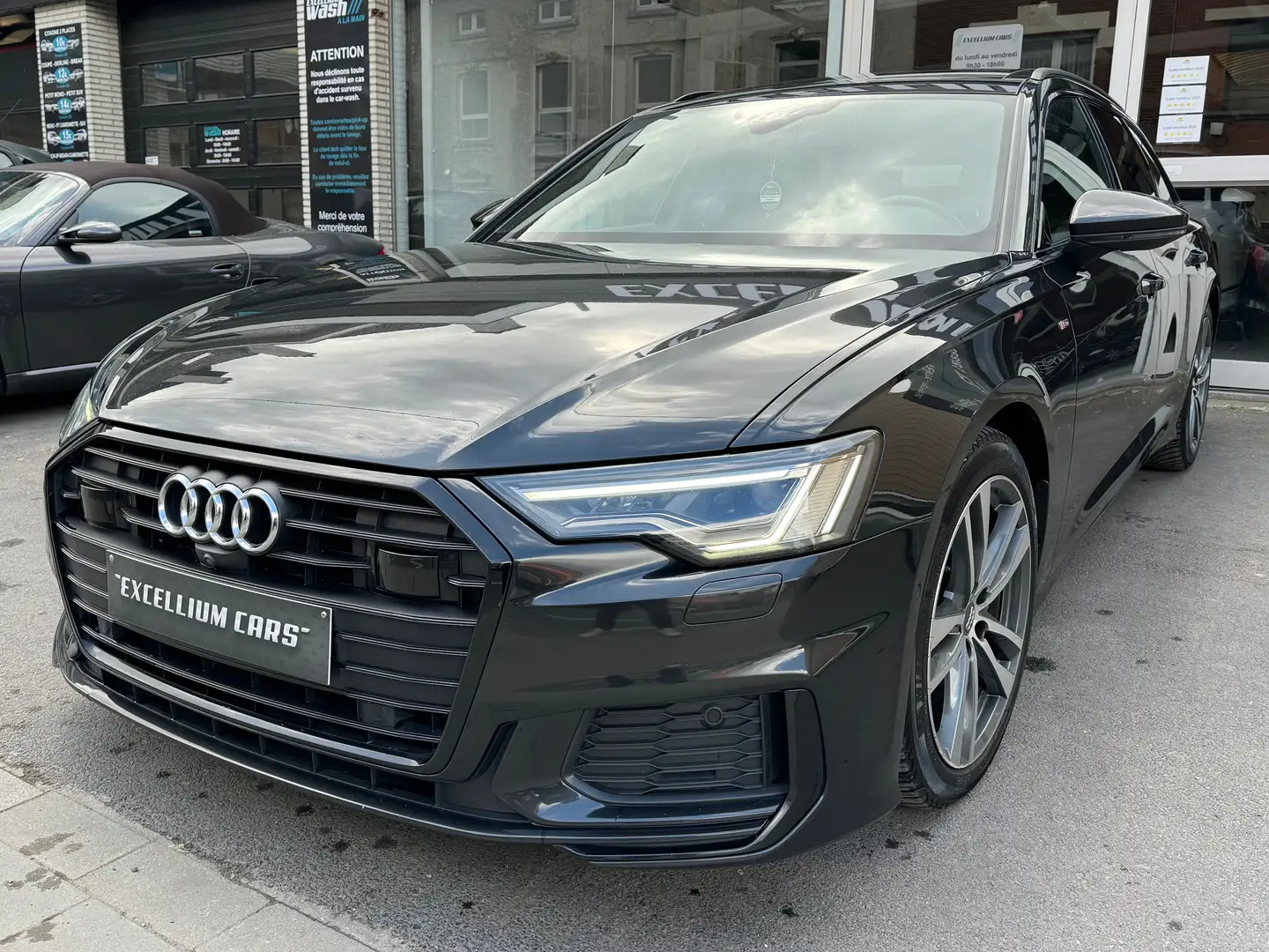 Audi A6 35TDi 3xS-line Toit Pano Cuir FeuxMatrix CokpVrt l Noir - 1