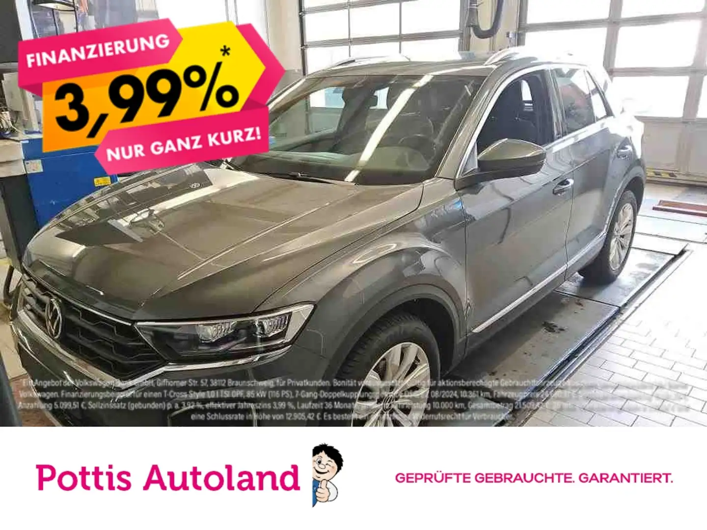 Volkswagen T-Roc 1.5 TSI DSG SPORT PANO PDC LED SITZHZG ACC Grau - 1