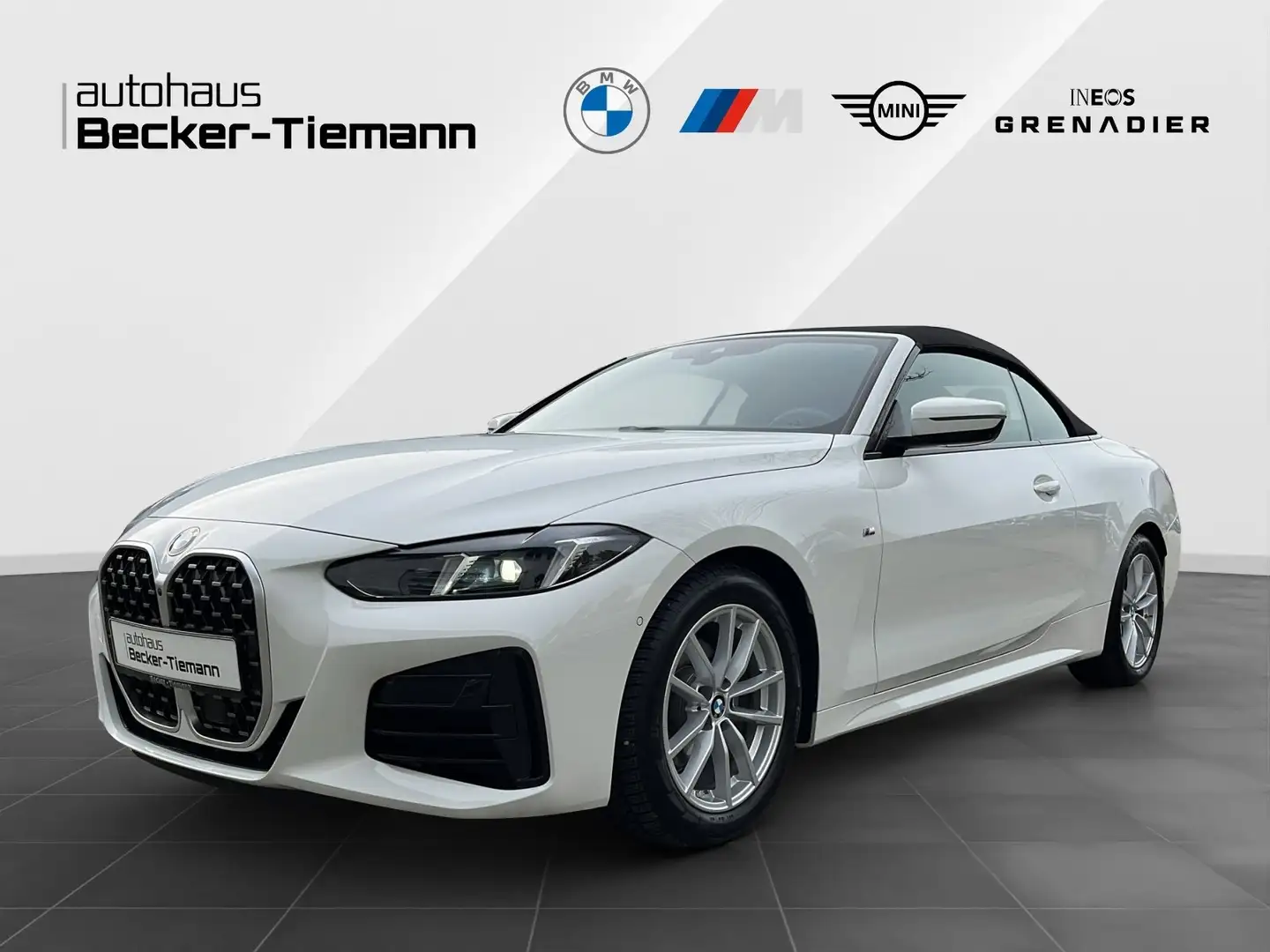 BMW 420 i Cabrio M Sport HUD DrivAss ACC ParkAss+ Weiß - 1