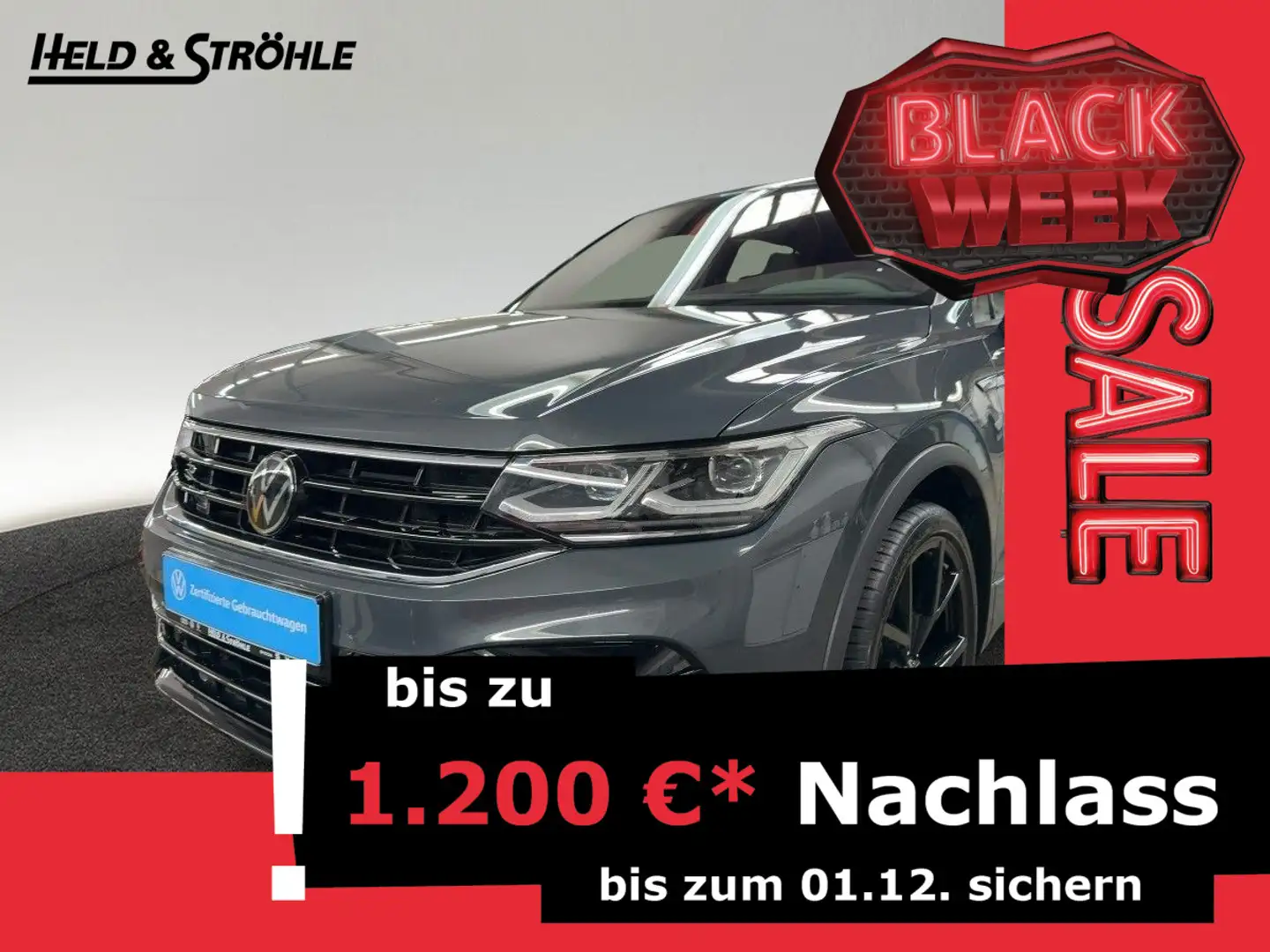 Volkswagen Tiguan R Black Style 2.0 TSI DSG 4M 21 AKRA RFK Grijs - 1