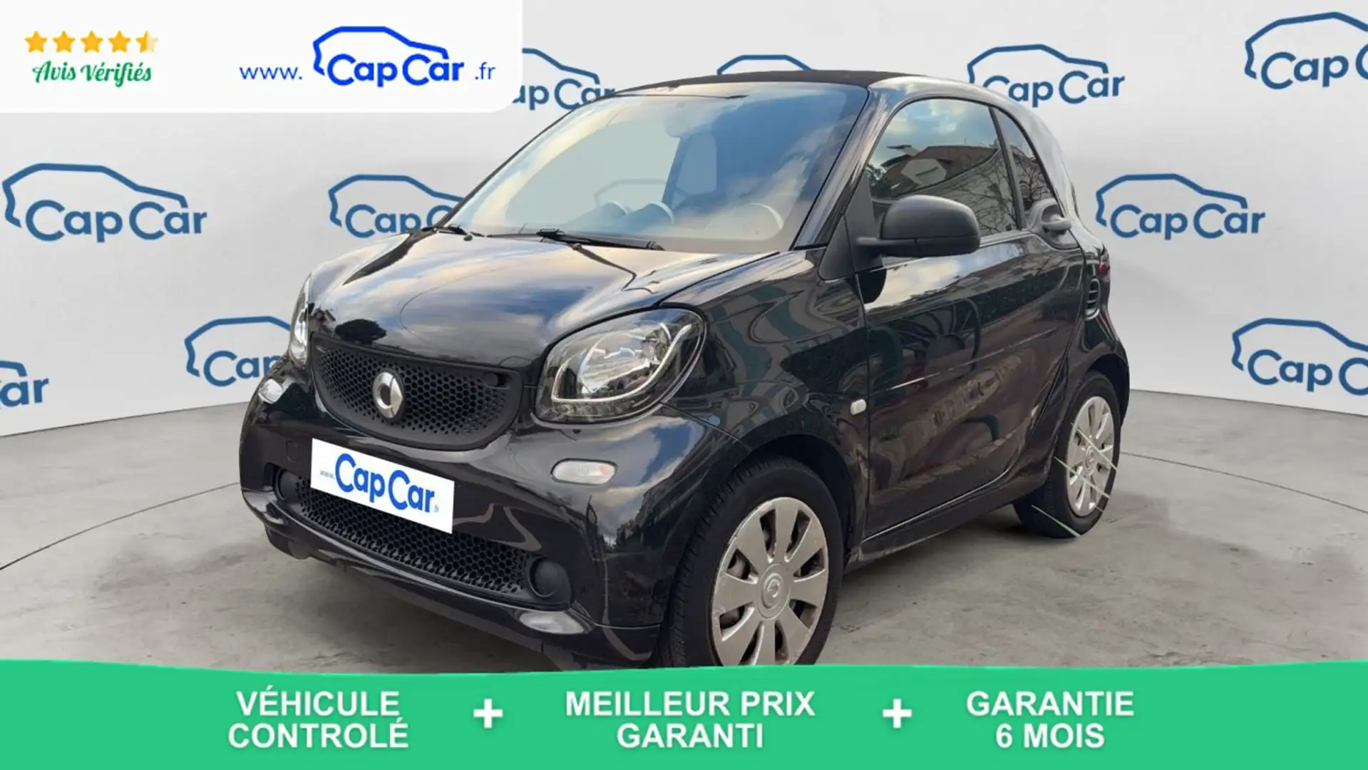 smart forTwo 1.0 71 BVA6 Pure Noir - 1