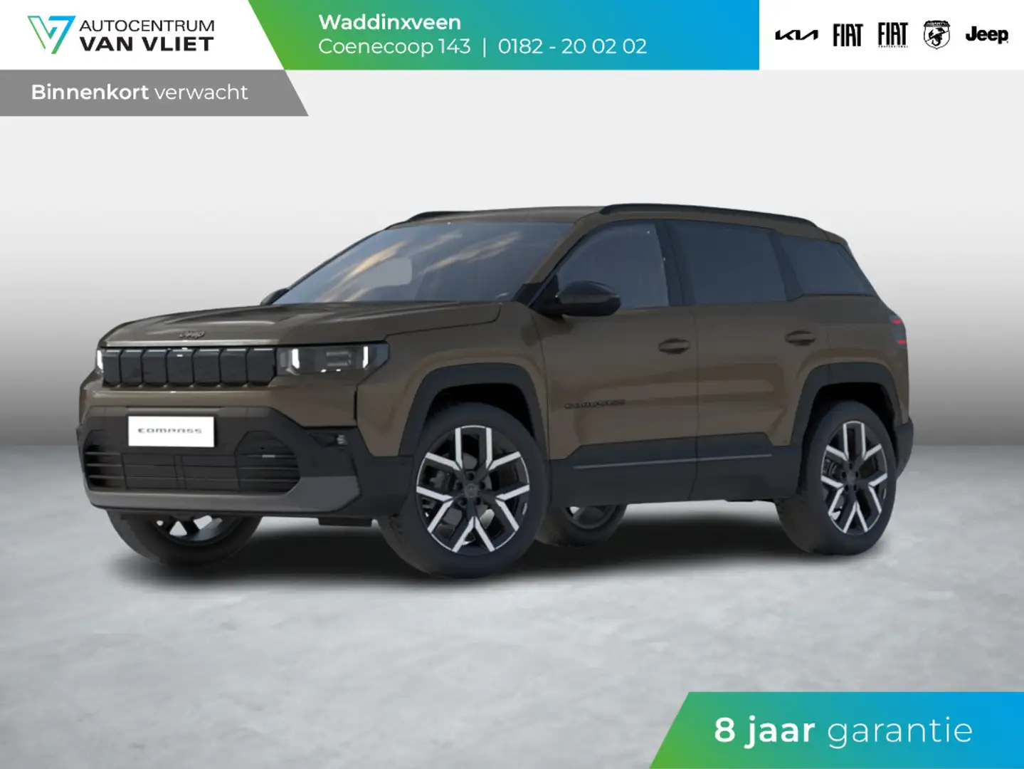 Jeep Compass First Edition 74 kWh | Adapt. Cruise | Camera | Ca Коричневий - 1