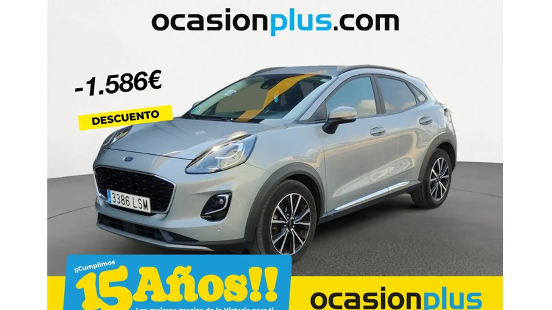 Ford Puma 1.5 Ecoblue Titanium 120 Argent - 1