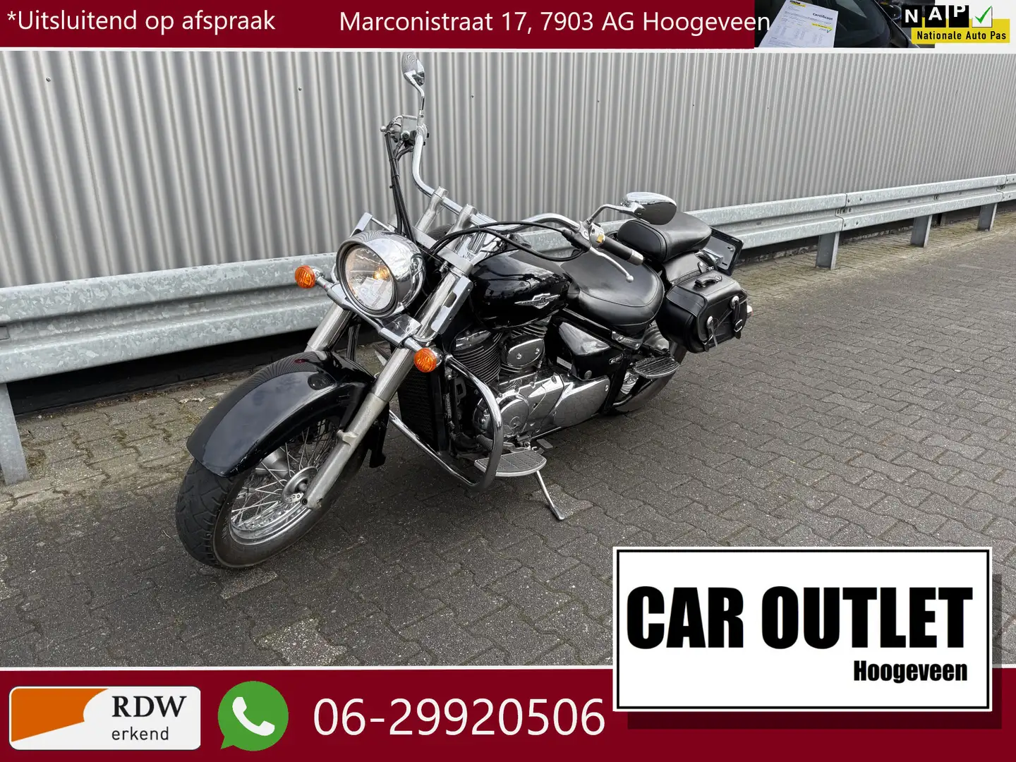 Suzuki VL 800 Intruder Volusia 27Dkm BJ:2005 --Inruil Mogelijk-- Zwart - 1
