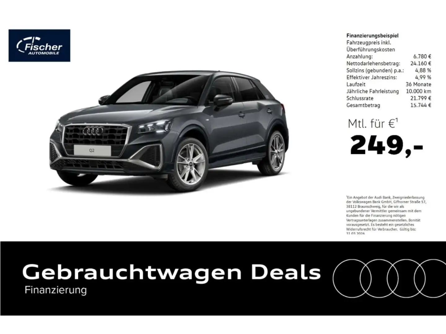 Audi Q2 35 TFSI S line S-Tronic AHK/Matrix/18'' Gris - 1
