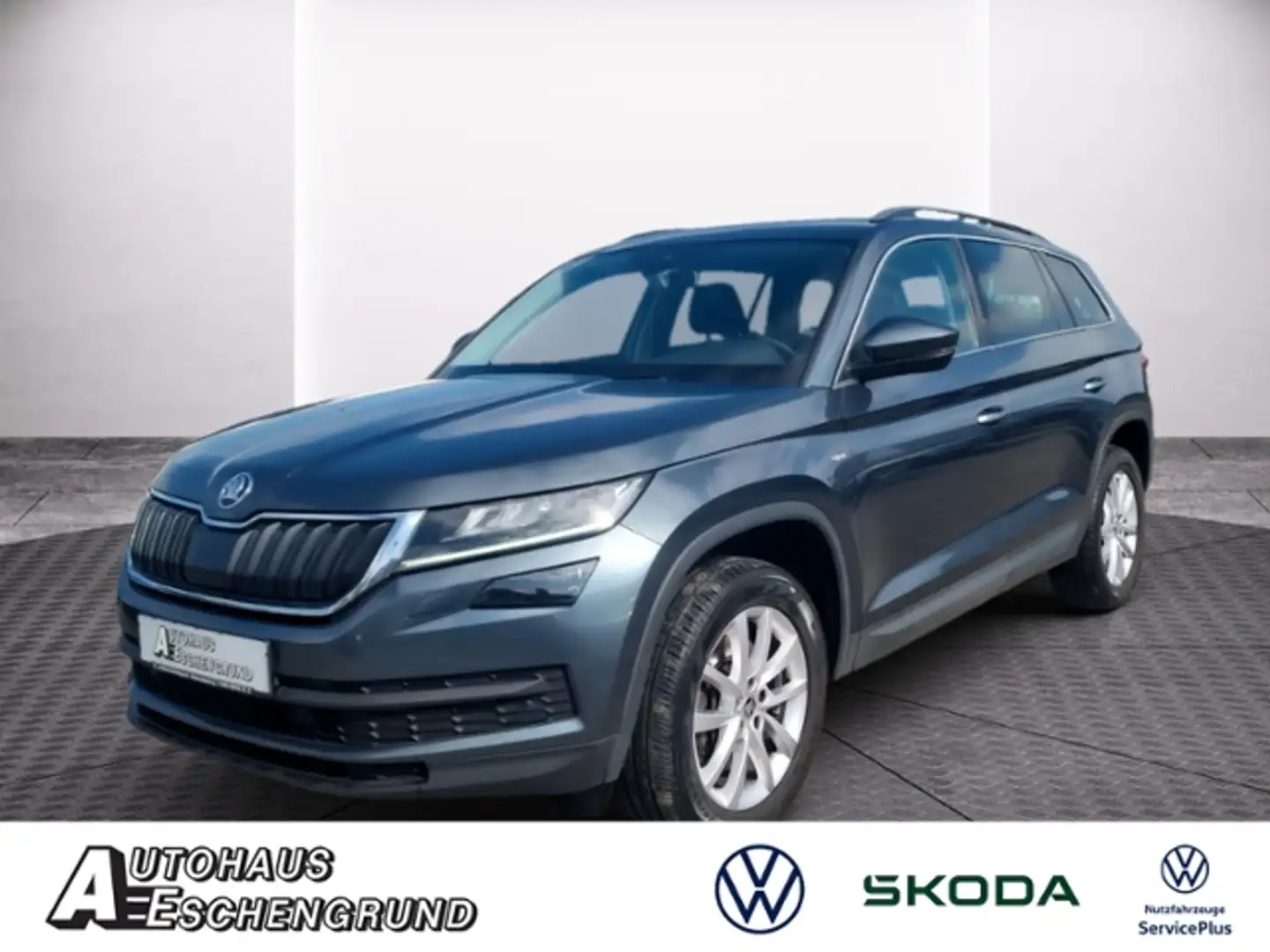 Skoda Kodiaq 2.0 TDI DSG 4x4 SOLEIL NAVI AHK STANDH. LEDER KAM Grau - 1