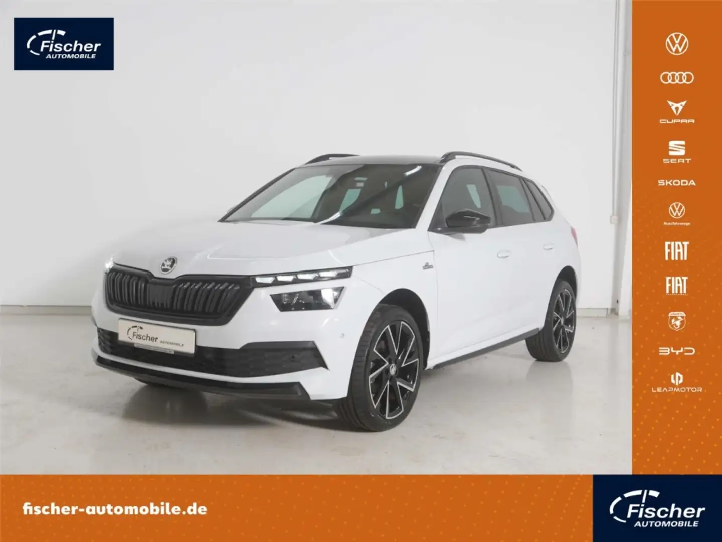 Skoda Kamiq 1.5 TSI Monte Carlo DSG AHK/P-Dach/LED/NAV Blanc - 1