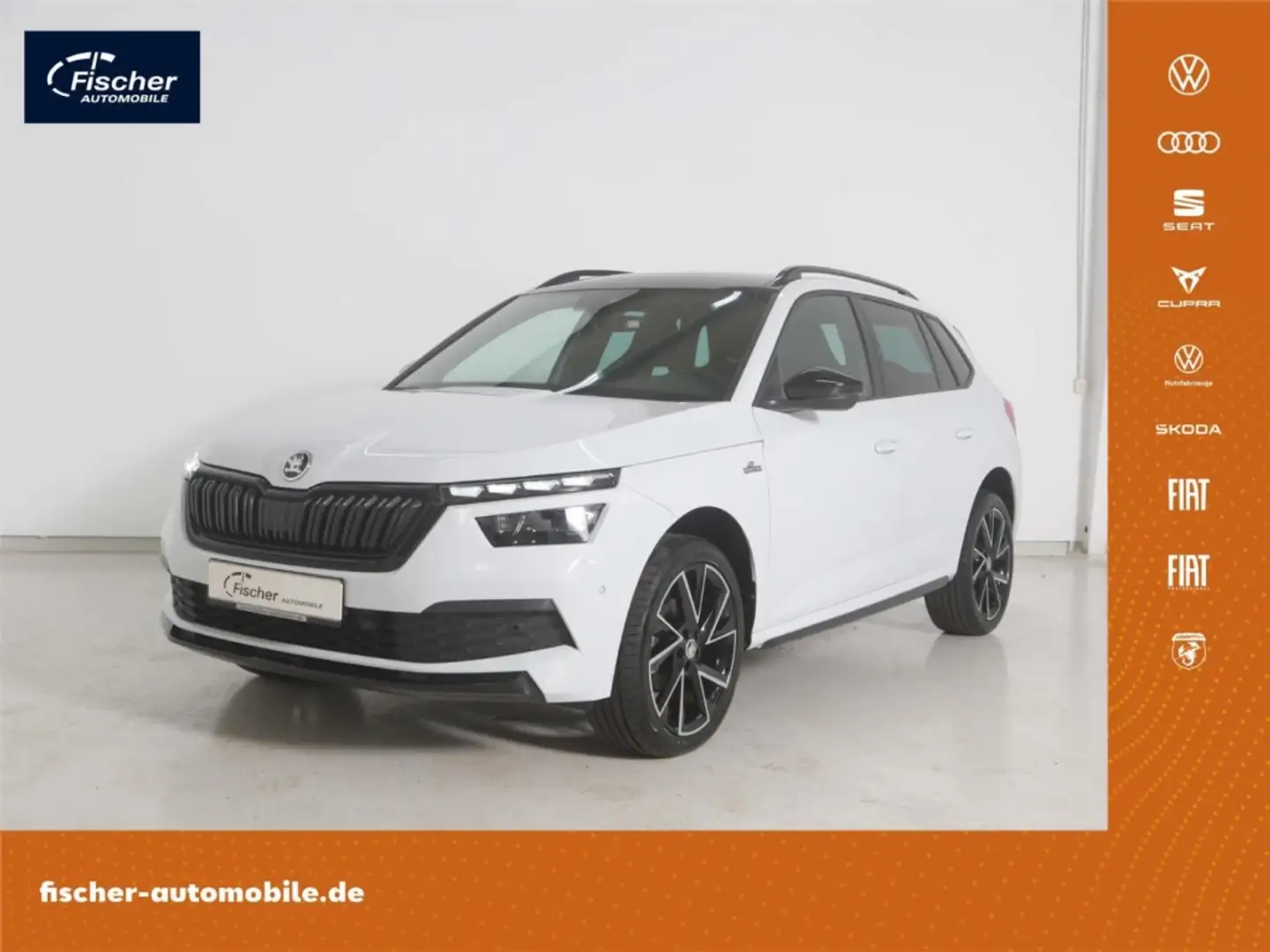 Skoda Kamiq 1.5 TSI Monte Carlo DSG AHK/P-Dach/LED/NAV Blanc - 1