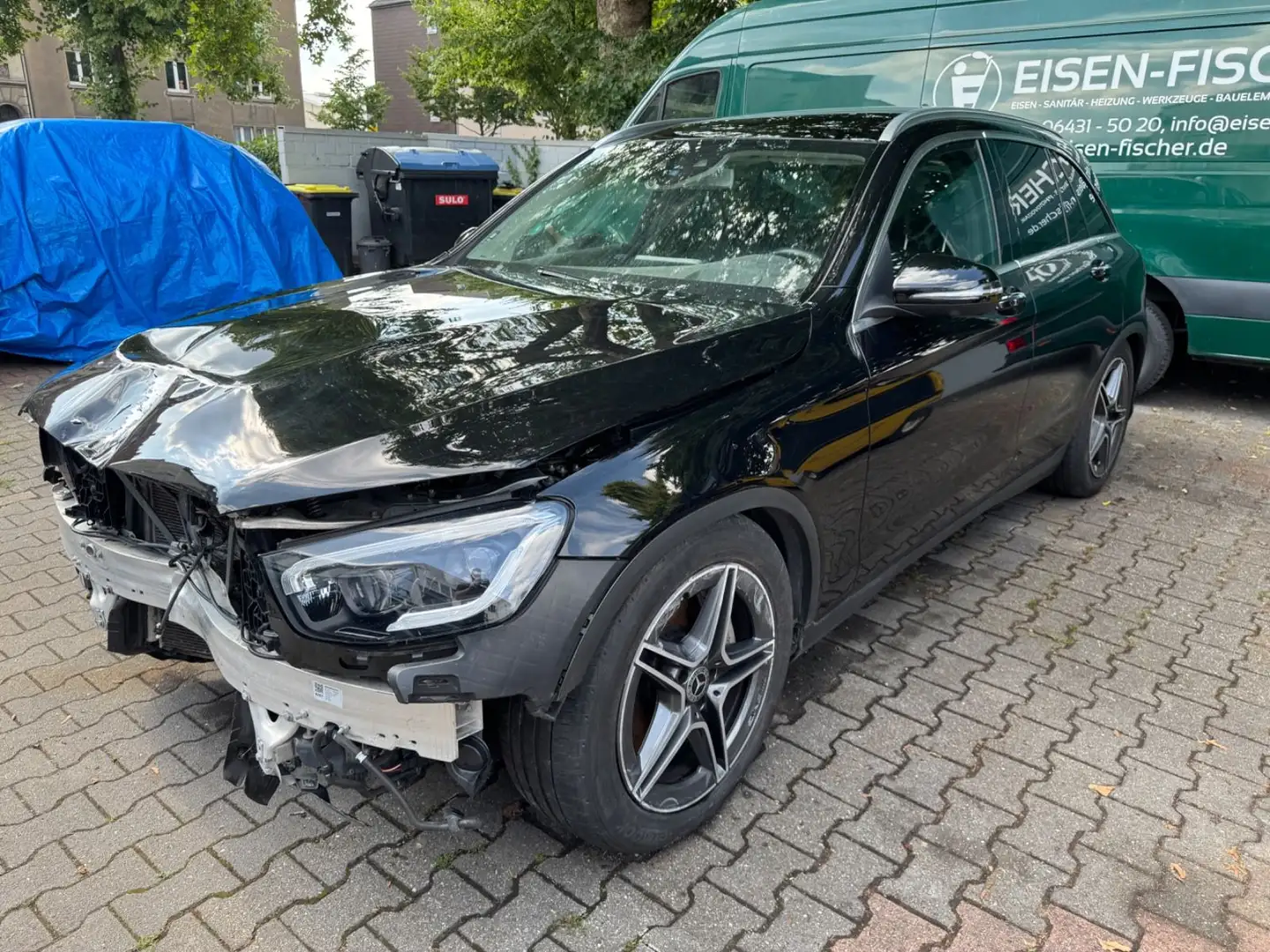 Mercedes-Benz GLC 400 d 9G AMG 4M Panorama DTR Head-Up 360° Schwarz - 1