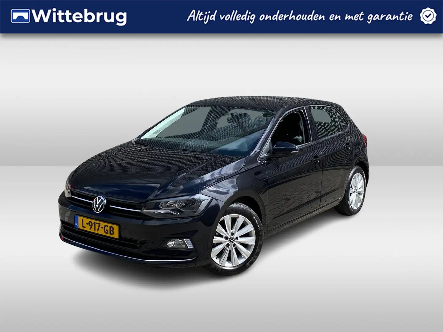 Volkswagen Polo 1.0 TSI Highline / DSG/ Metallic/  Clima/ Navi/ Pa Zwart - 1